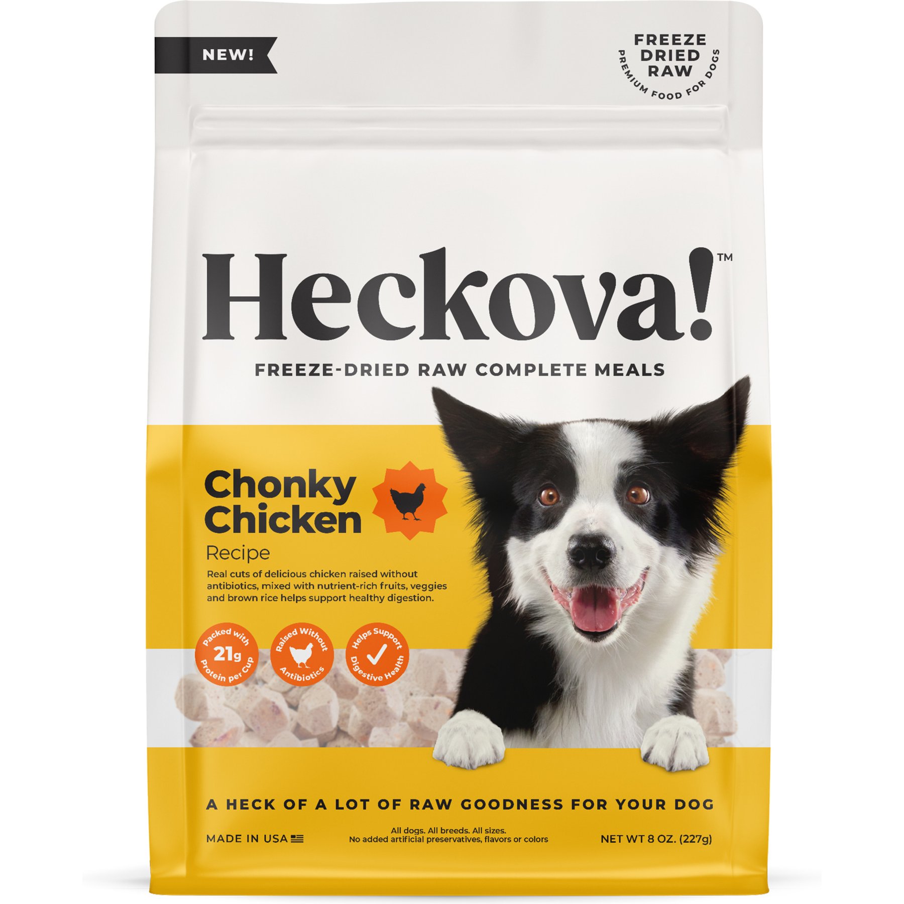 Heckova! Chonky Chicken Complete Meal Raw Freeze-Dried Dog Food