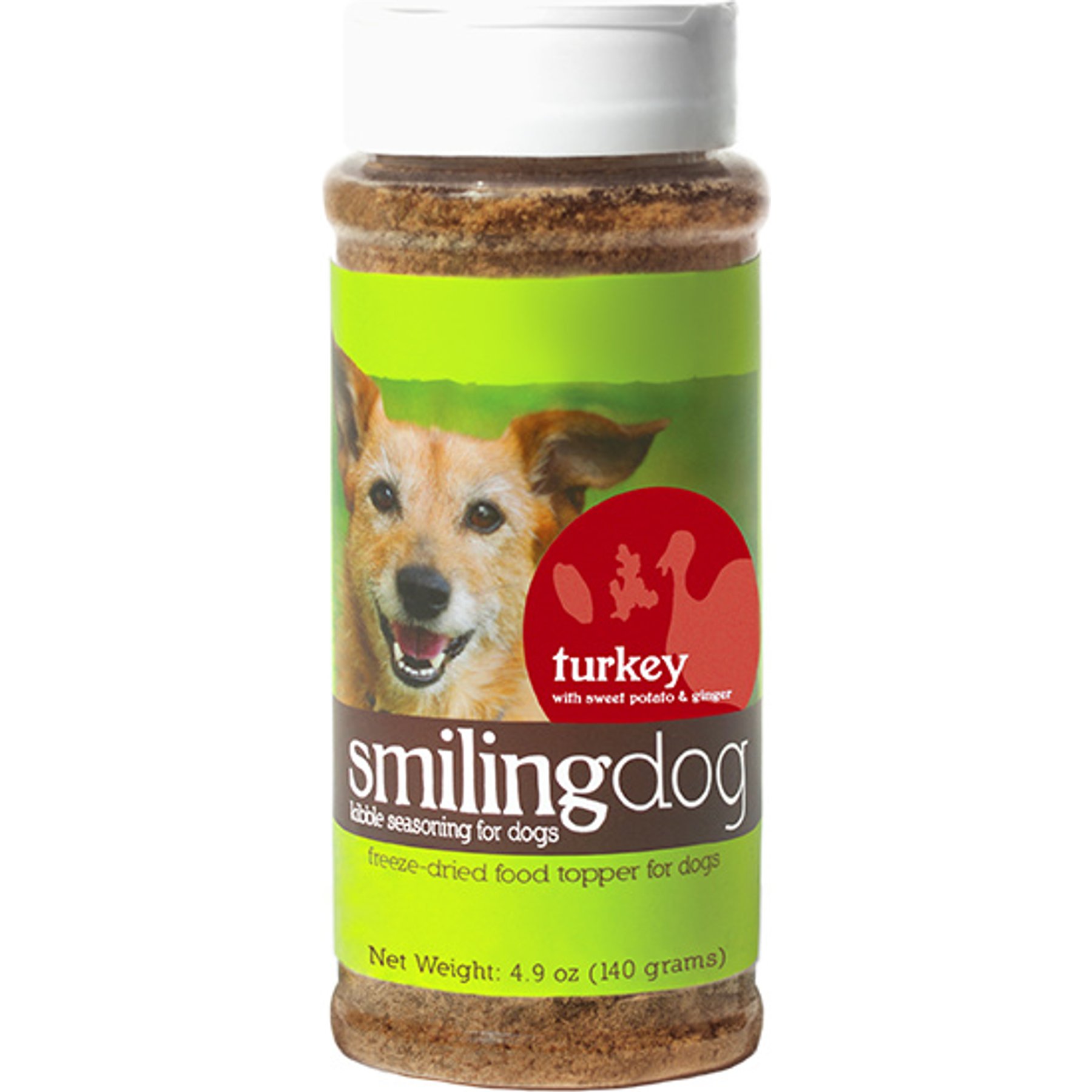 Herbsmith Smiling Dog Kibble Seasoning Turkey with Sweet Potato & Ginger Dog Food Topper