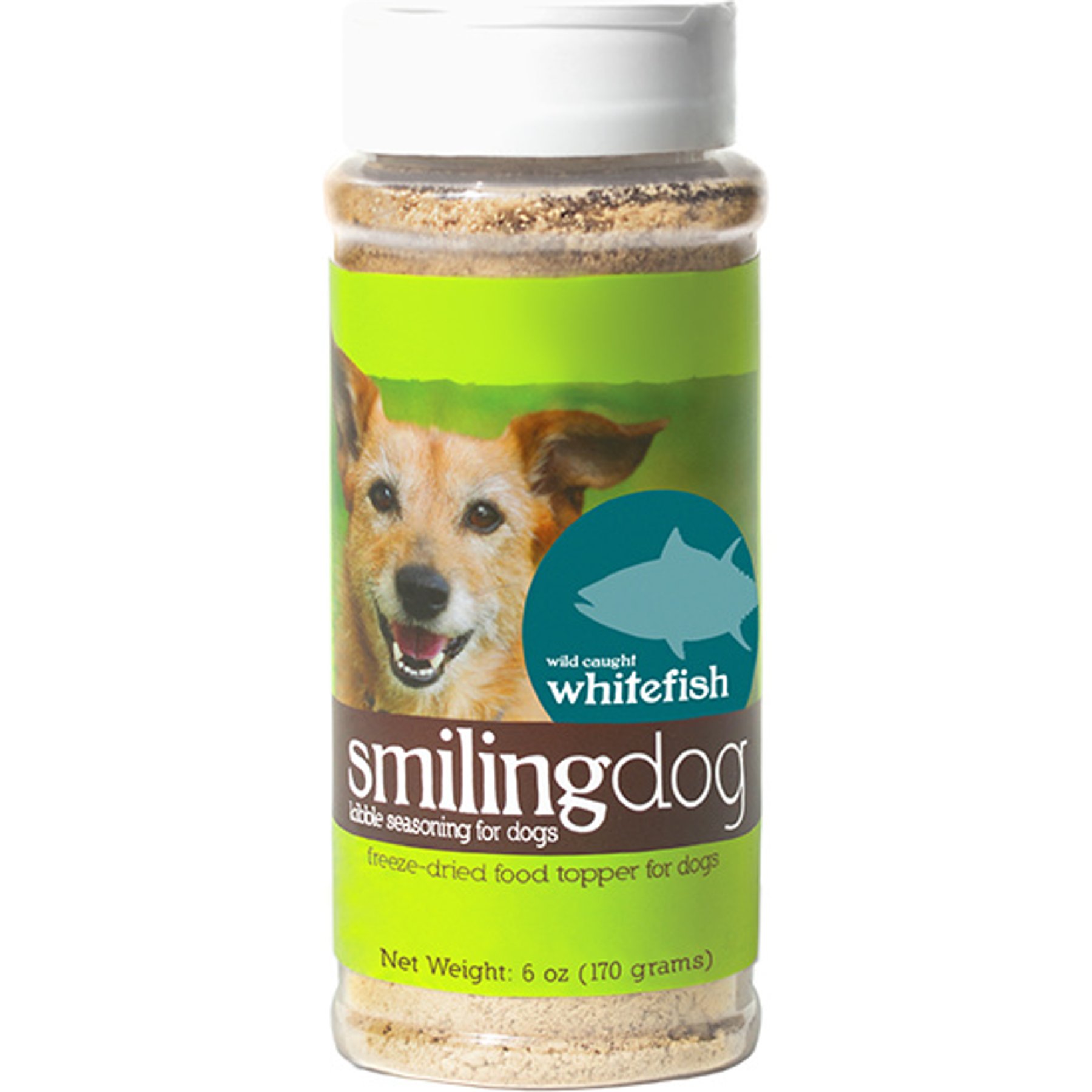 Herbsmith Smiling Dog Kibble Seasoning Wild-Caught Whitefish Dog Food Topper