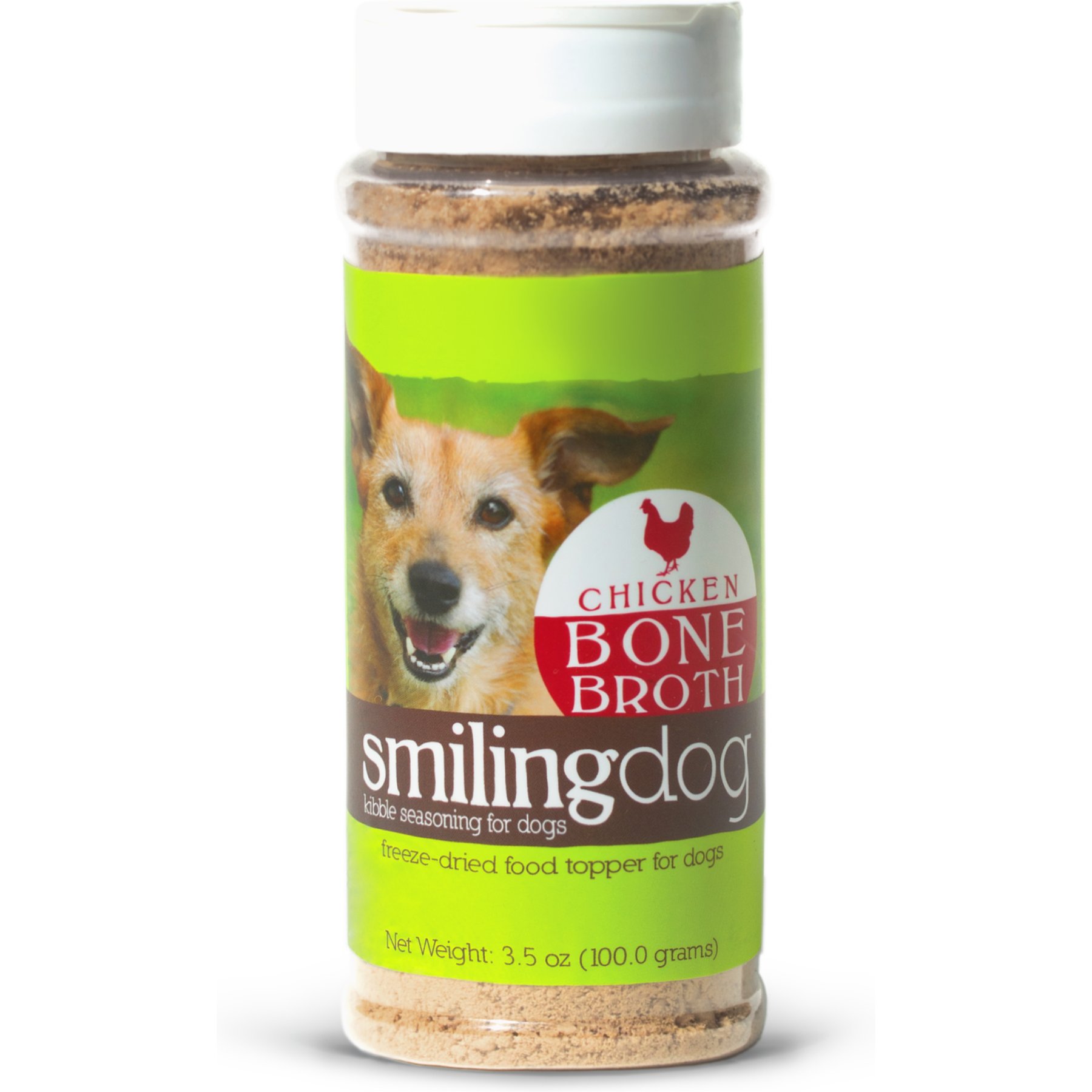 Herbsmith Smiling Dog Kibble Seasoning Chicken Bone Broth Dog Food Topper