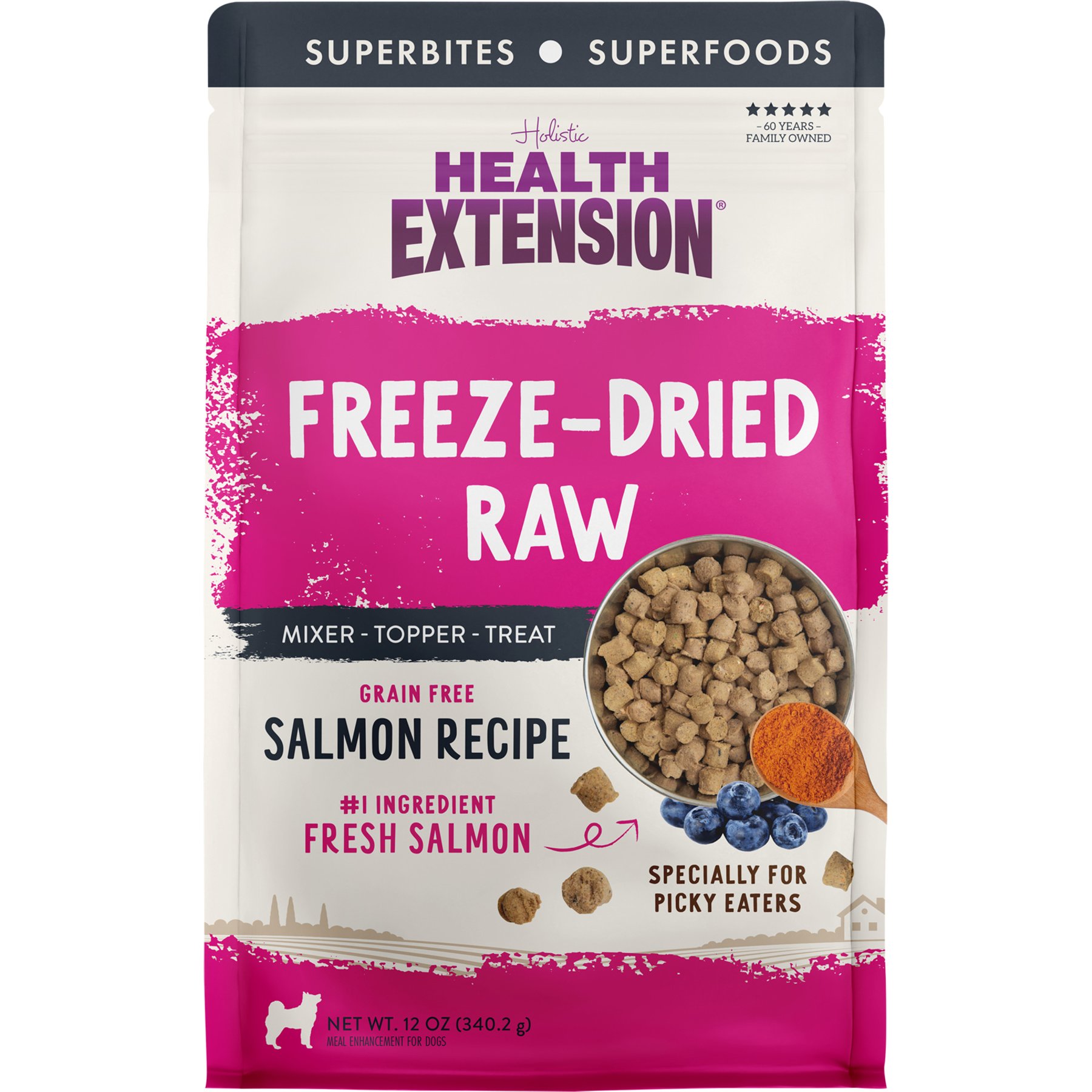 Health Extension Salmon Recipe Freeze-Dried Raw Dog Food