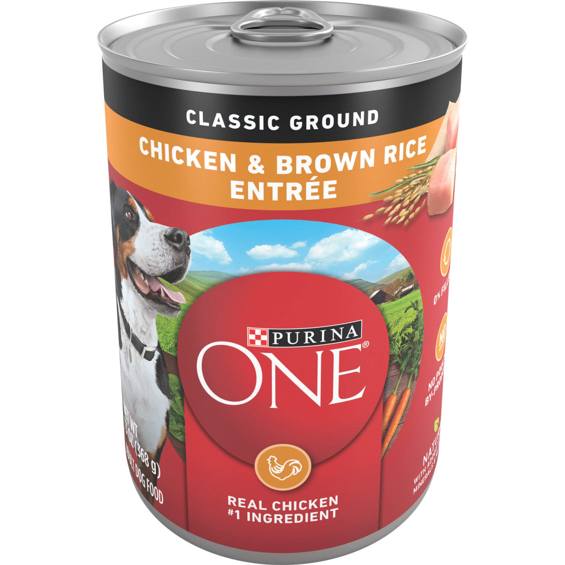 Purina ONE SmartBlend Adult Classic Ground Chicken & Brown Rice Entree Canned Dog Food