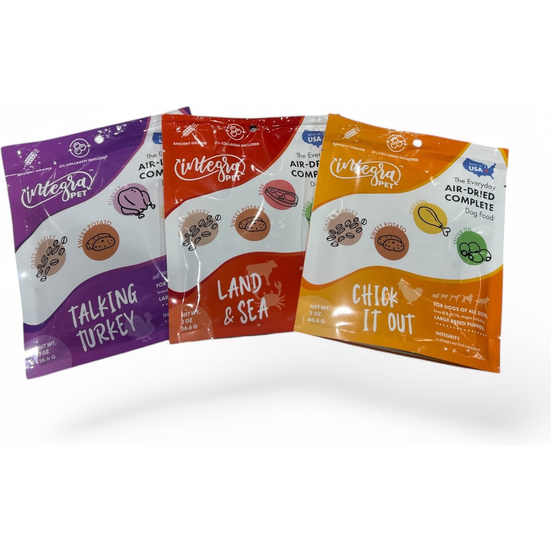 Chasing Our Tails Integra Pet Ancient Grains Variety Pack Air Dried Dog Food