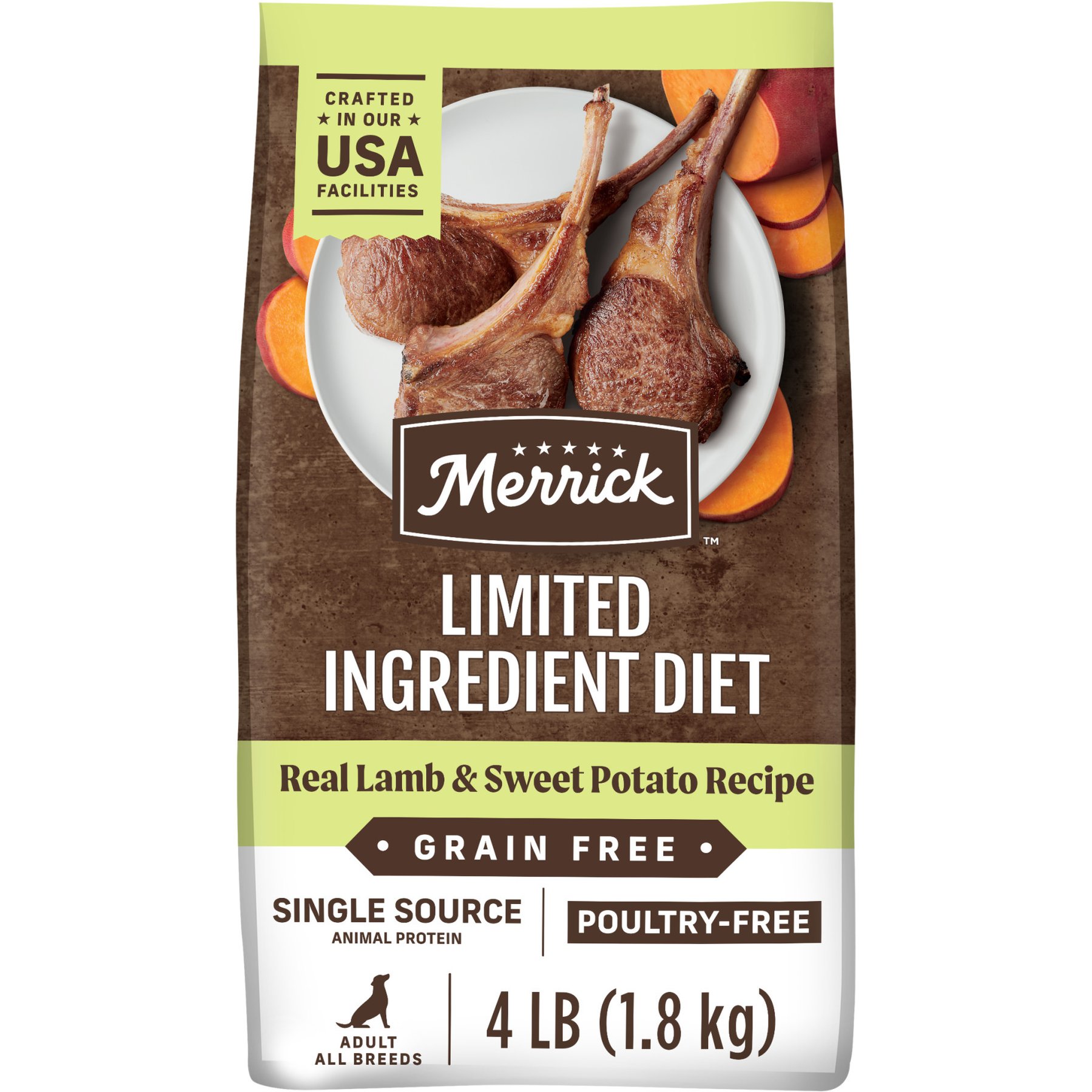 Merrick Limited Ingredient Diet Grain-Free Chicken-Free Real Lamb & Sweet Potato Recipe Dry Dog Food