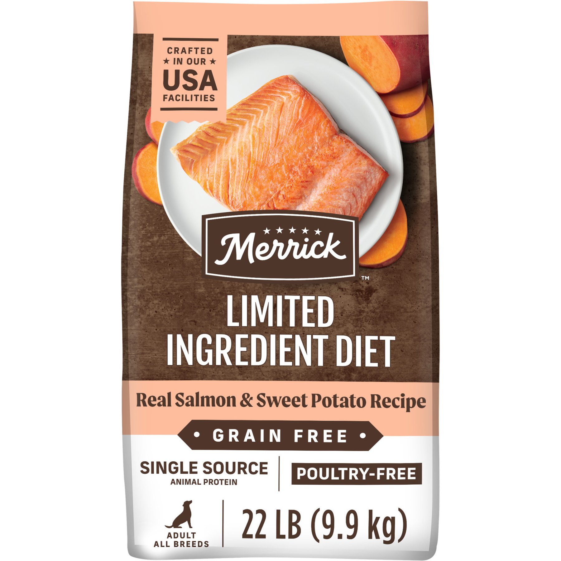 Merrick Limited Ingredient Diet Grain-Free Chicken-Free Real Salmon & Sweet Potato Recipe Dry Dog Food