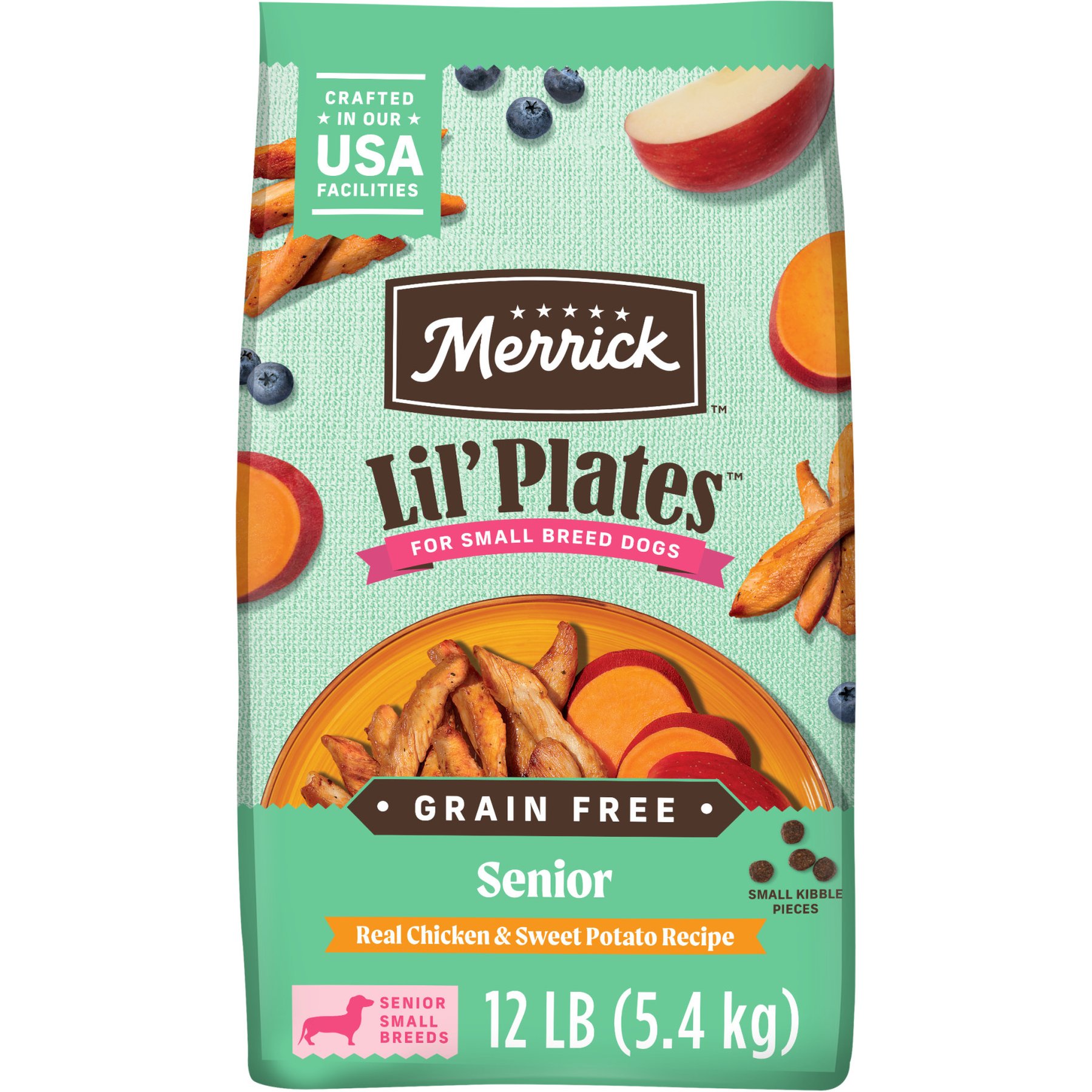 Merrick Lil' Plates Grain-Free Small Breed Dry Dog Food Senior Real Chicken + Sweet Potato Recipe