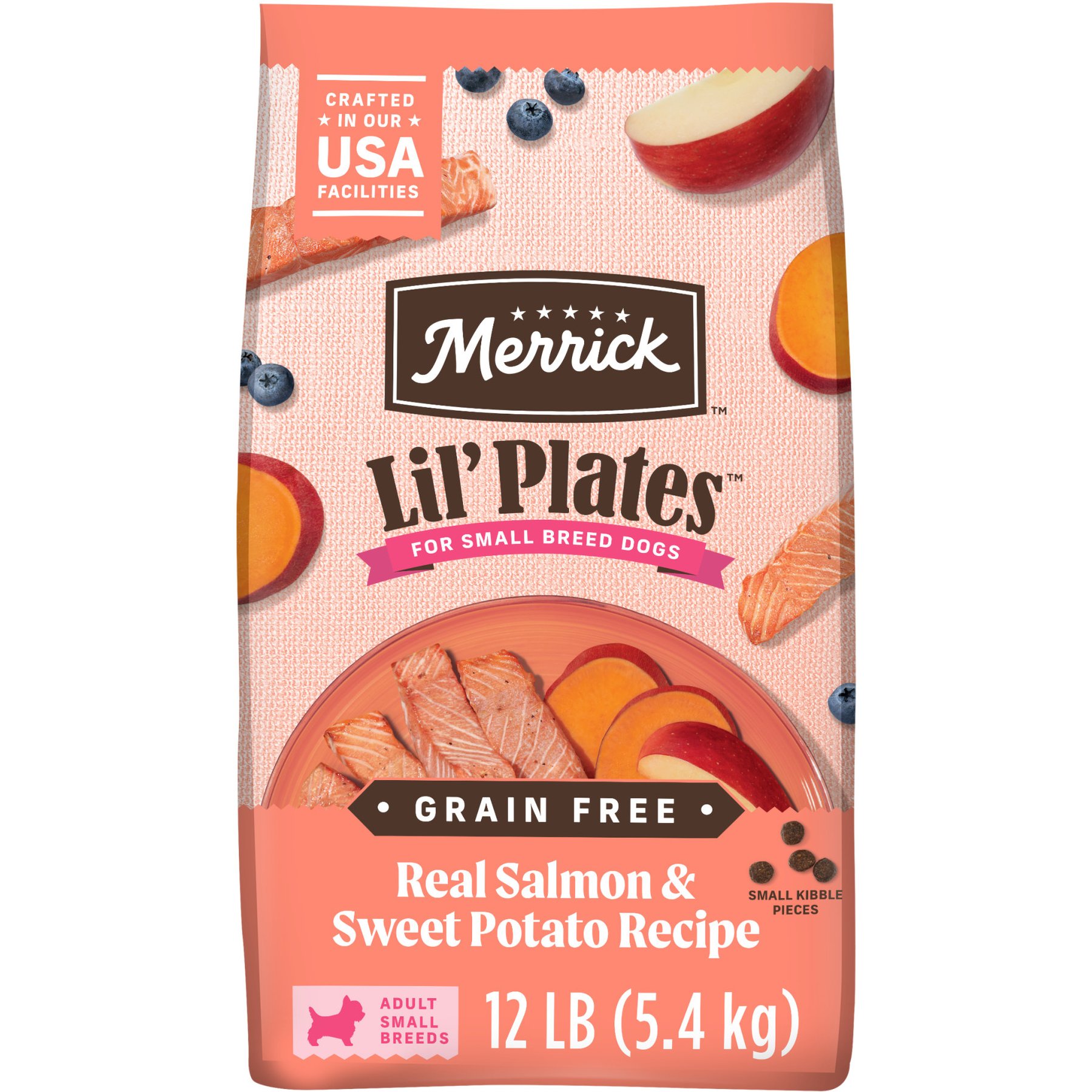 Merrick Lil' Plates Grain-Free Chicken-Free Real Salmon + Sweet Potato Recipe Small Breed Dry Dog Food