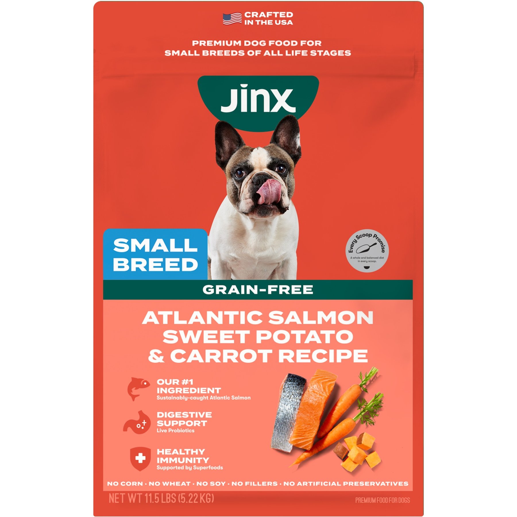Jinx Small Breed Salmon, Sweet Potato & Carrot Recipe Dry Dog Food