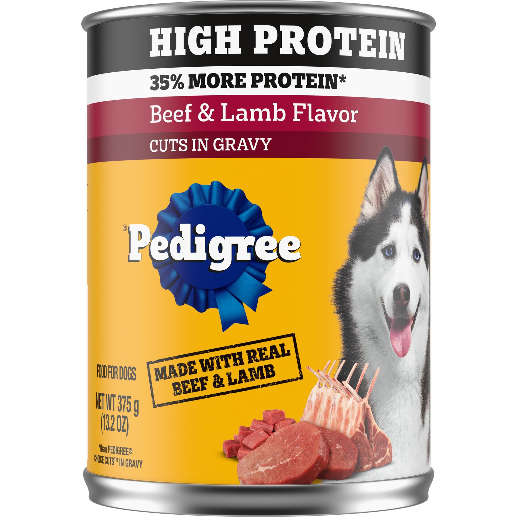 Pedigree High Protein Beef & Lamb Flavor in Gravy Canned Wet Dog Food