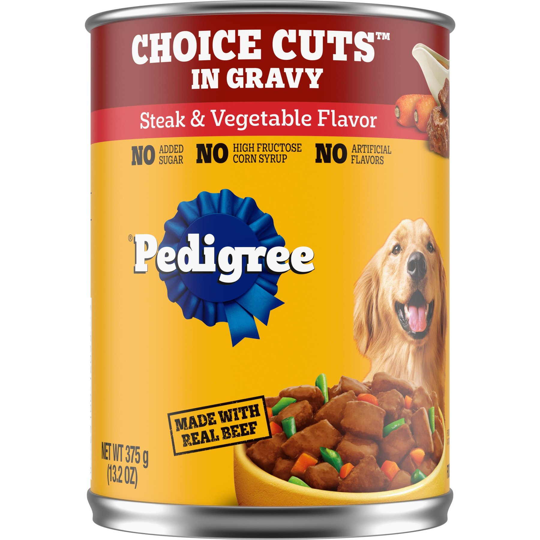 Pedigree Choice Cuts in Gravy Steak & Vegetable Flavor Adult Canned Wet Dog Food
