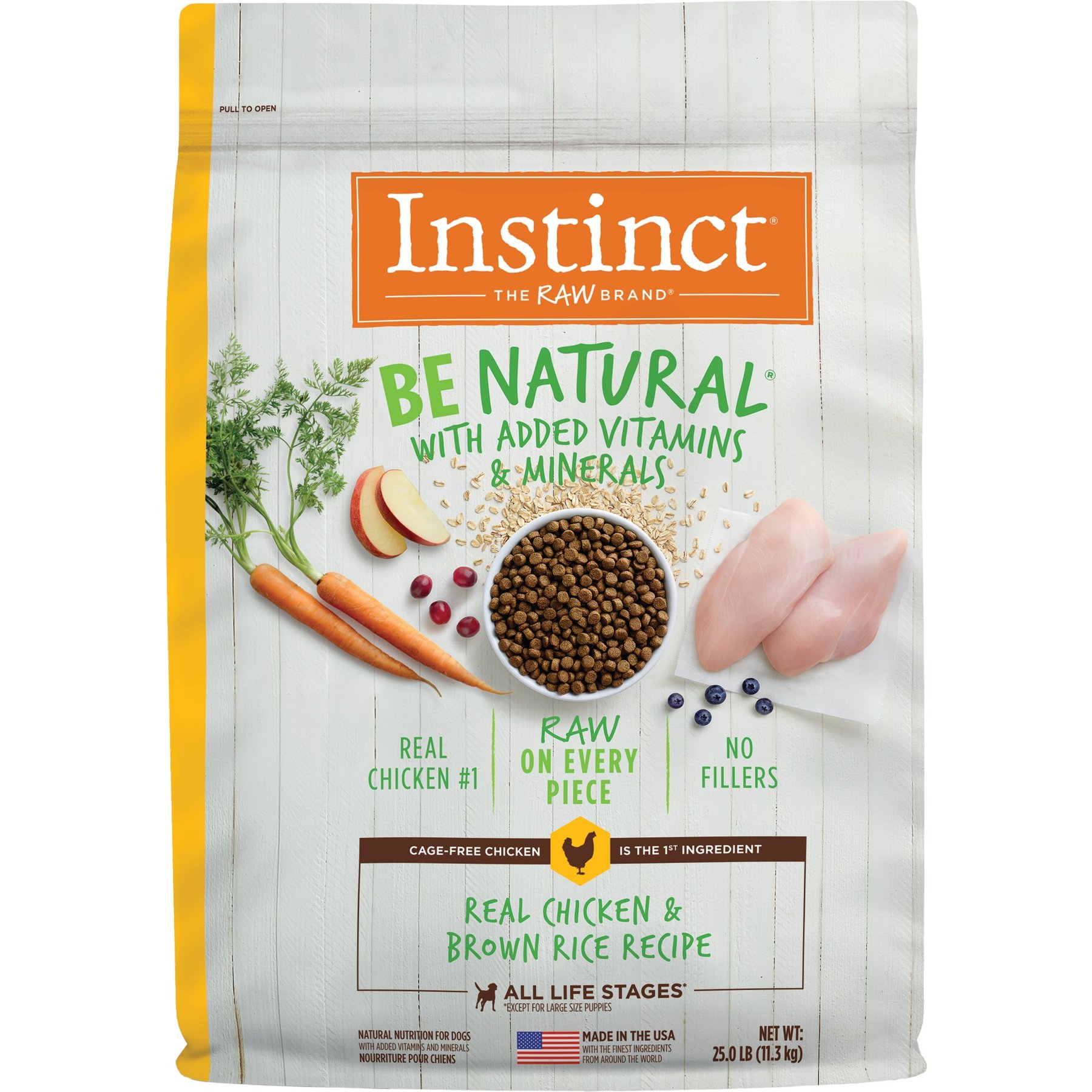 Instinct Be Natural Adult Real Chicken & Brown Rice Recipe Dry Dog Food