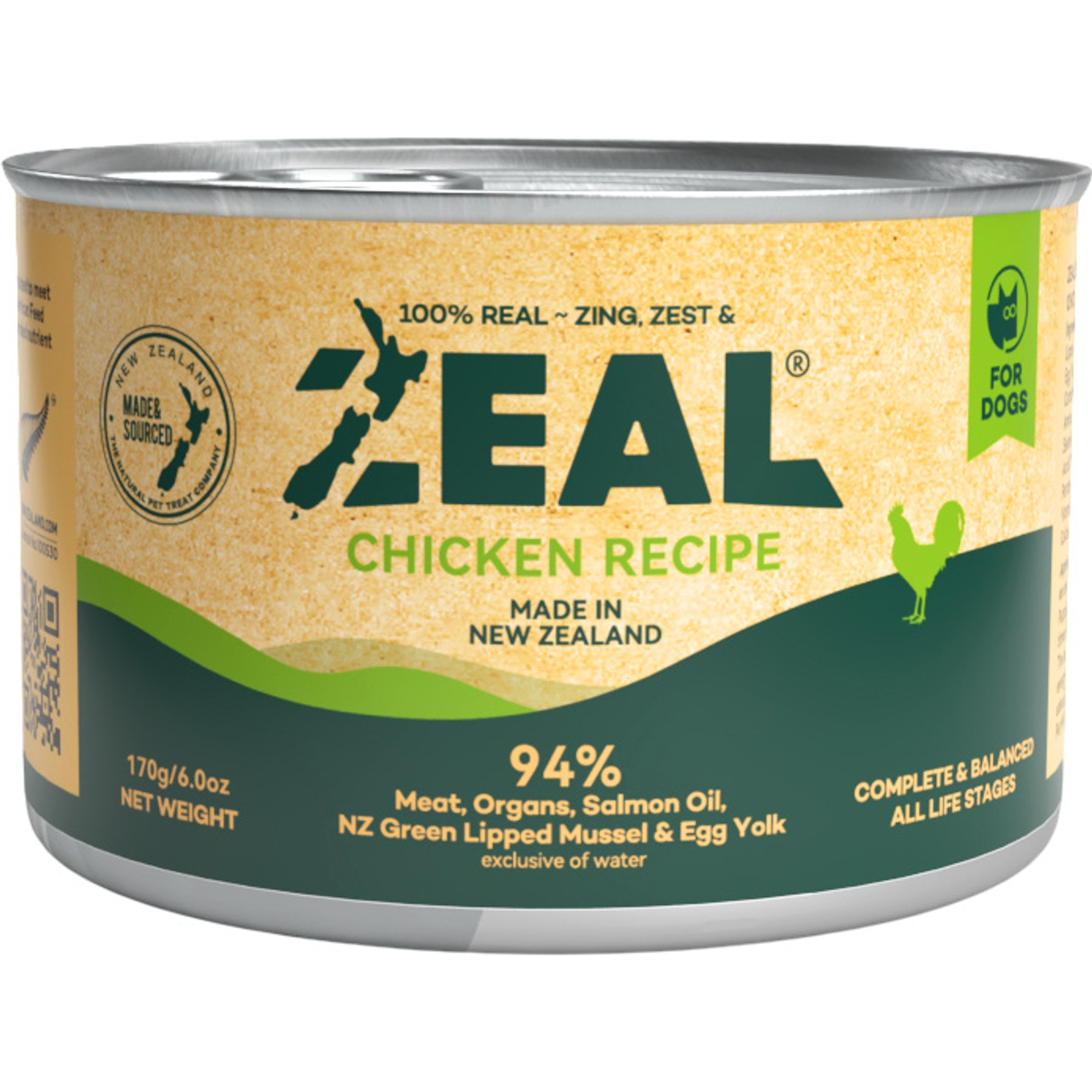 ZEAL New Zealand Chicken Recipe High Protein Grain-Free Wet Dog Food