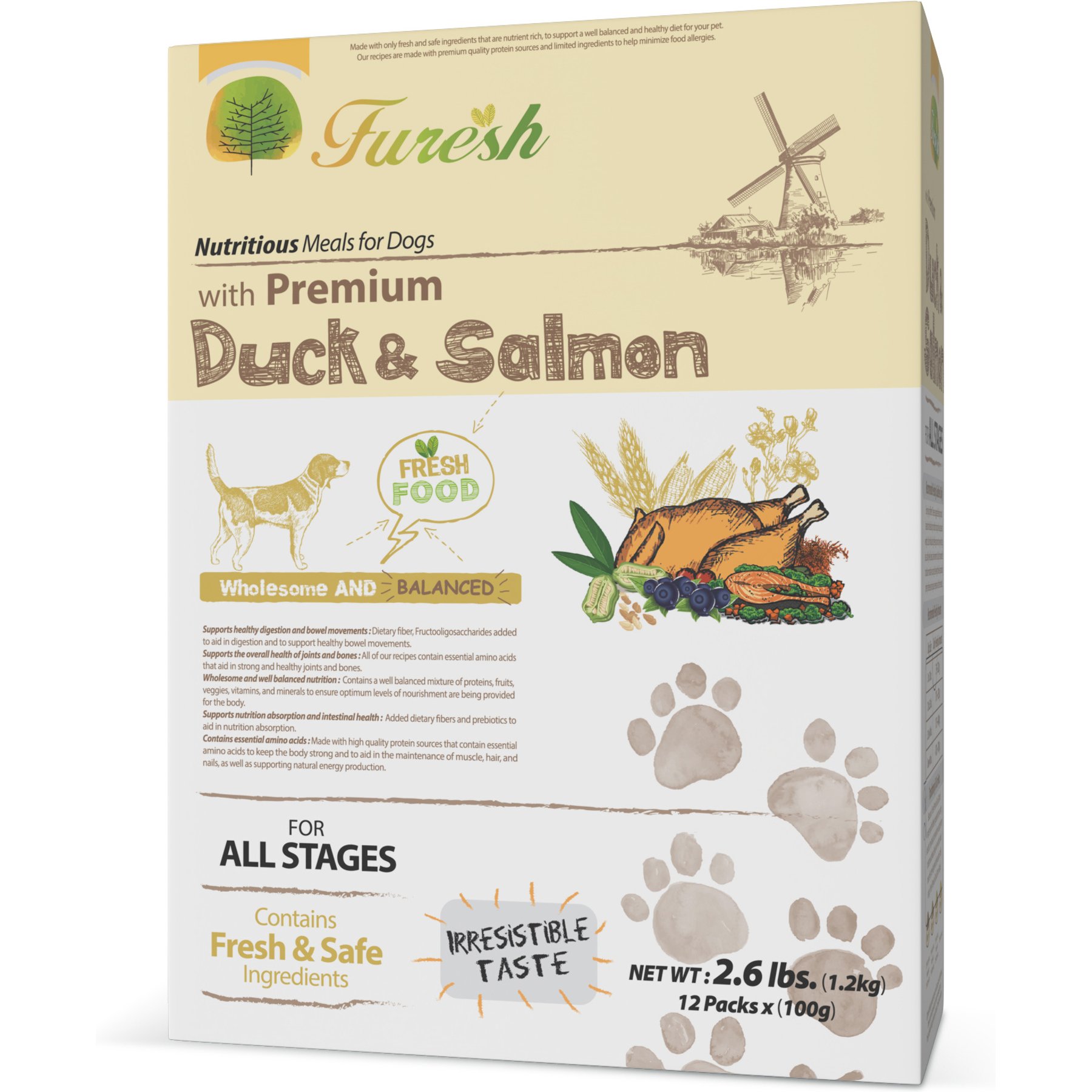 Alpha Dog Series FURESH Limited Ingredient Duck & Salmon Recipe Dry Dog Food