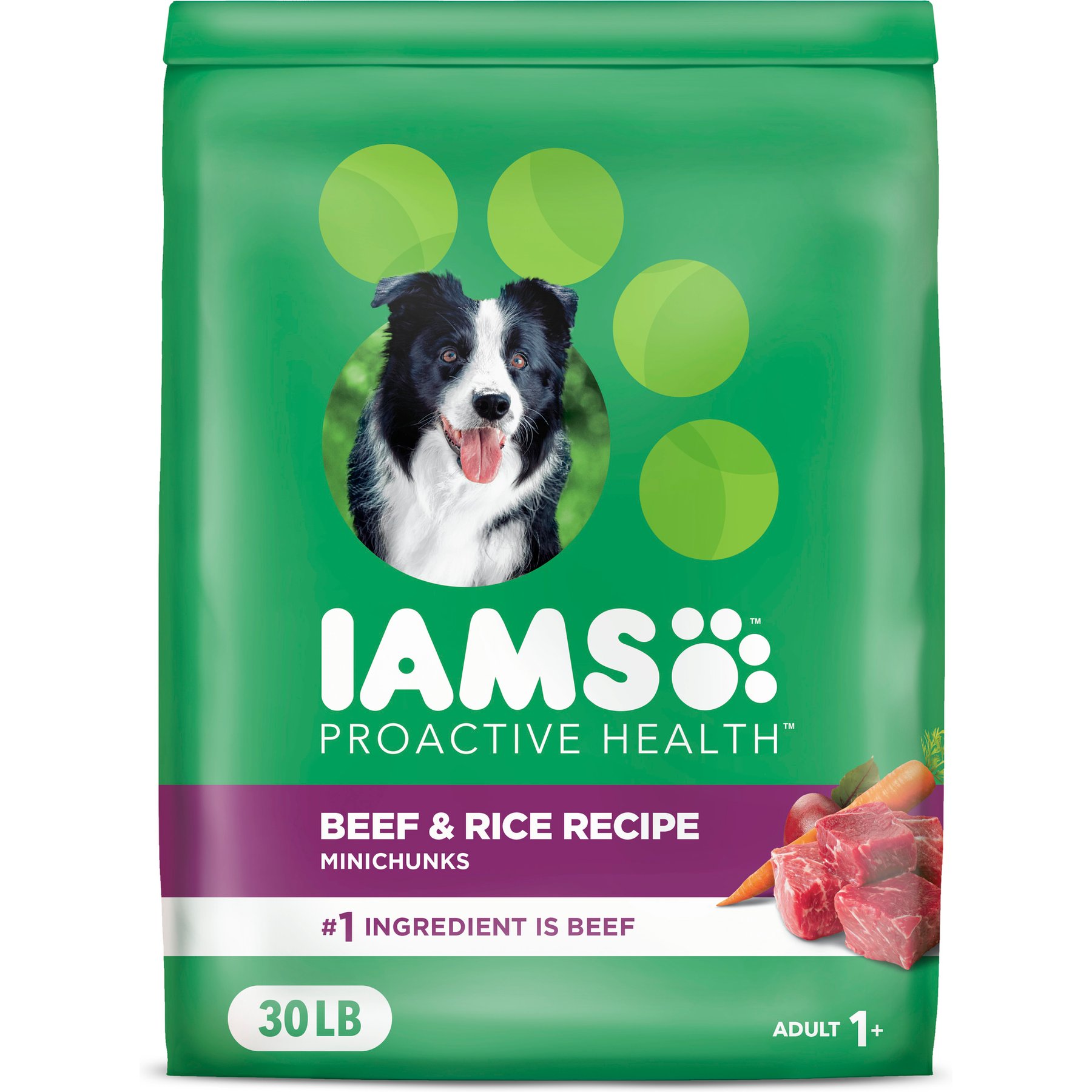 Iams Proactive Health Minichunks Adult Beef & Rice Recipe Dry Dog Food