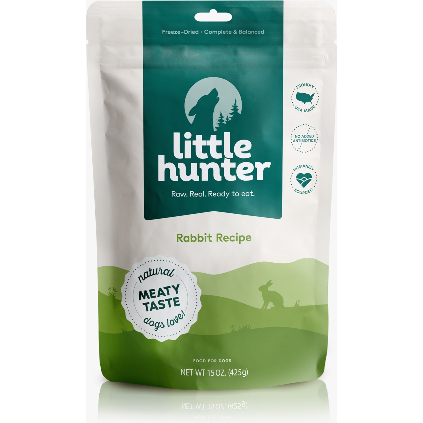 Little Hunter Raw Rabbit Recipe Grain-Free Freeze-Dried Dog Food
