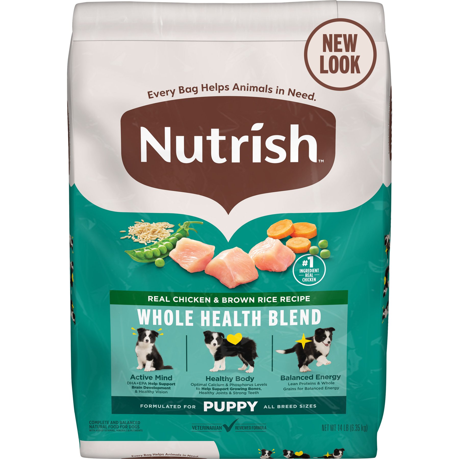 Nutrish Whole Health Blend Puppy Real Chicken & Brown Rice Recipe Dry Dog Food