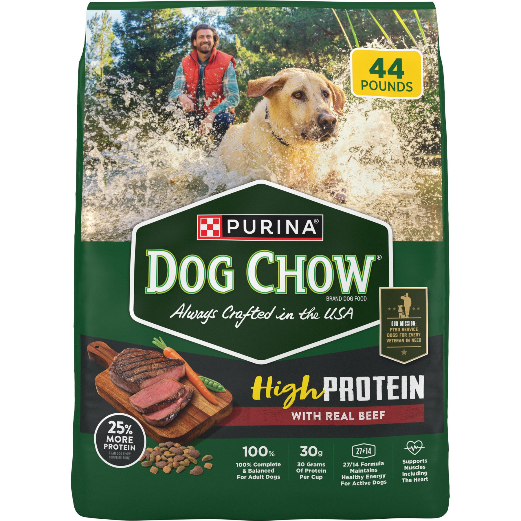 Dog Chow High Protein Real Beef Recipe Dry Dog Food