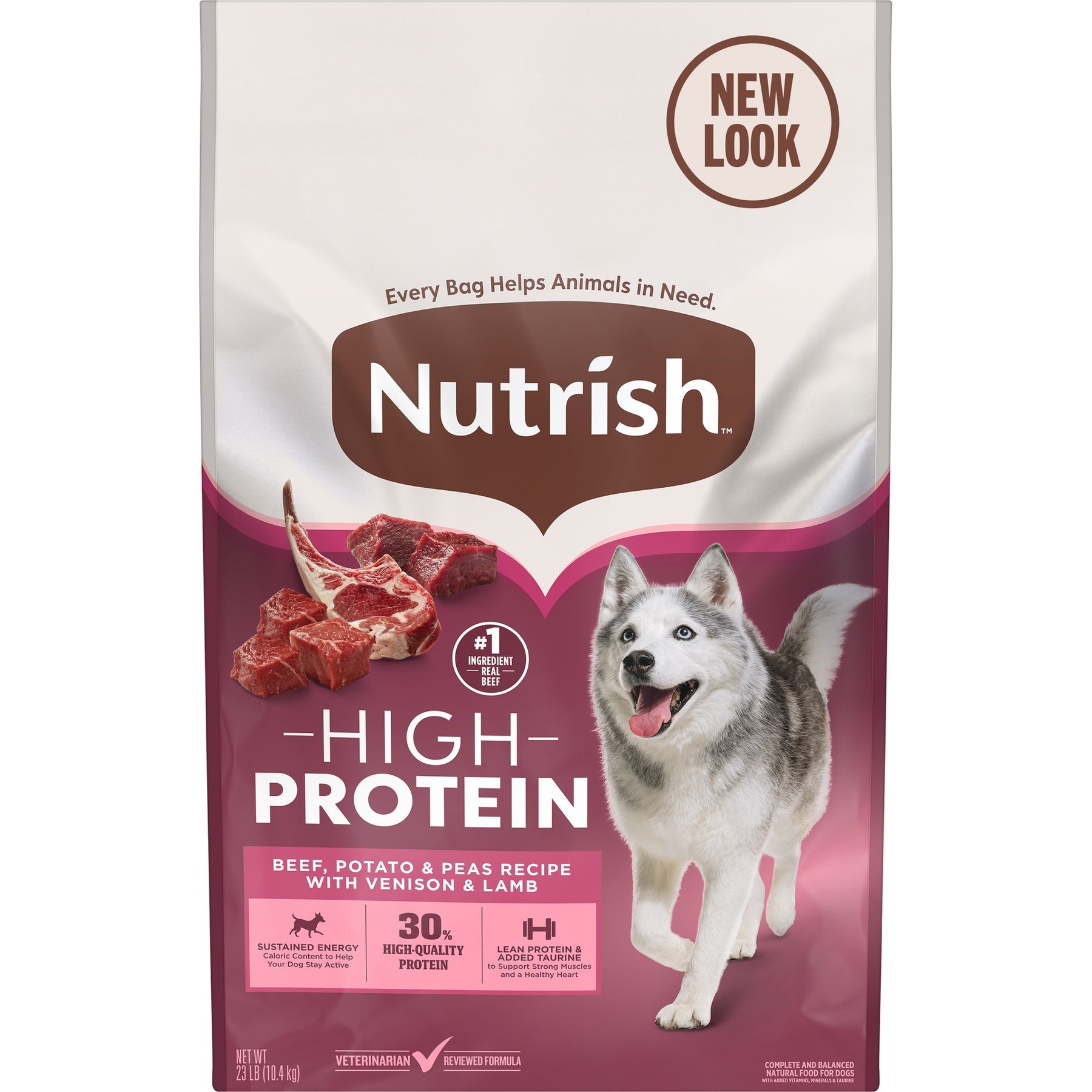 Nutrish High Protein Beef, Potato & Peas Recipe with Venison & Lamb Dry Dog Food