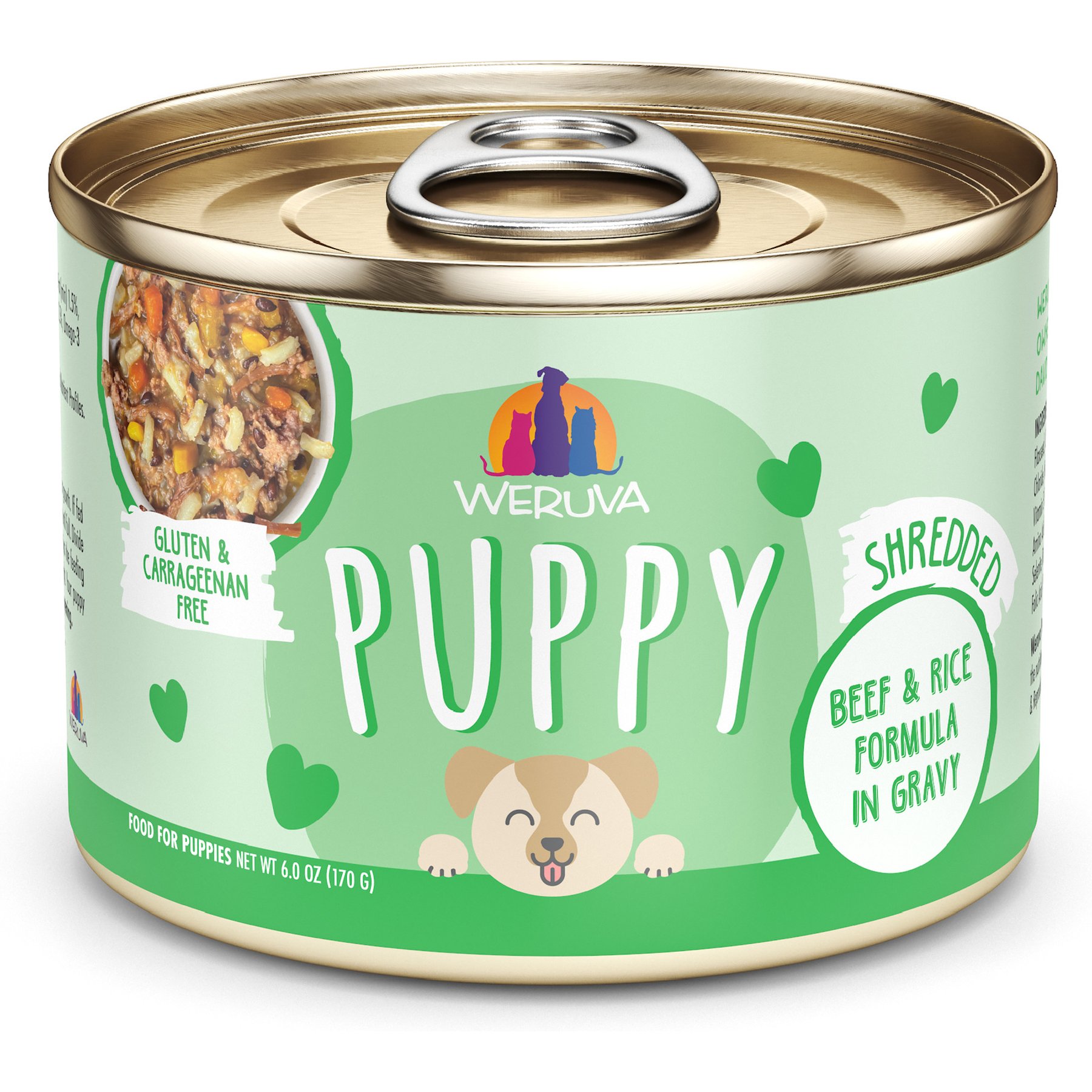 Weruva Puppy Beef & Rice Formula in Gravy Wet Dog Food
