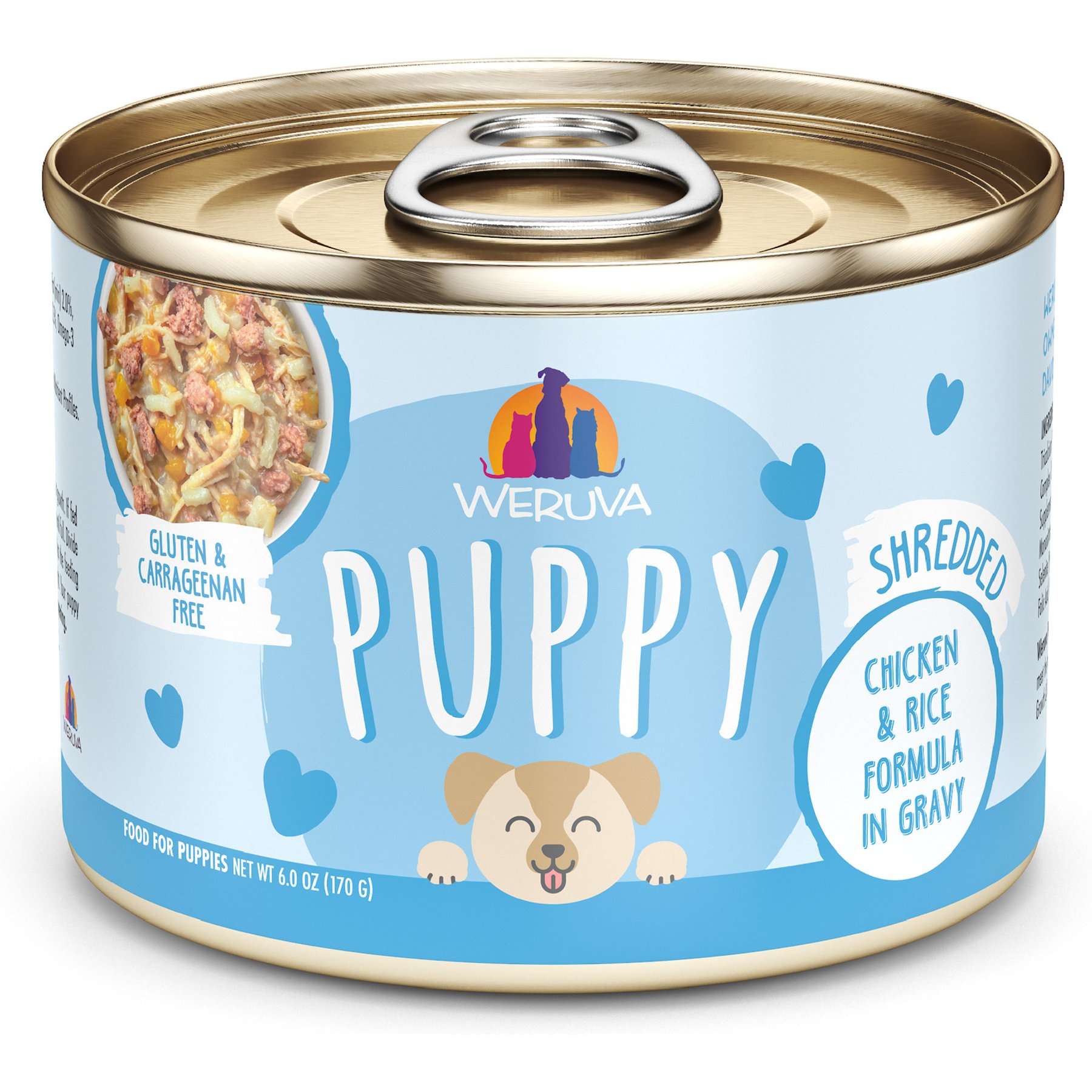 Weruva Puppy Chicken & Rice Formula in Gravy Wet Dog Food