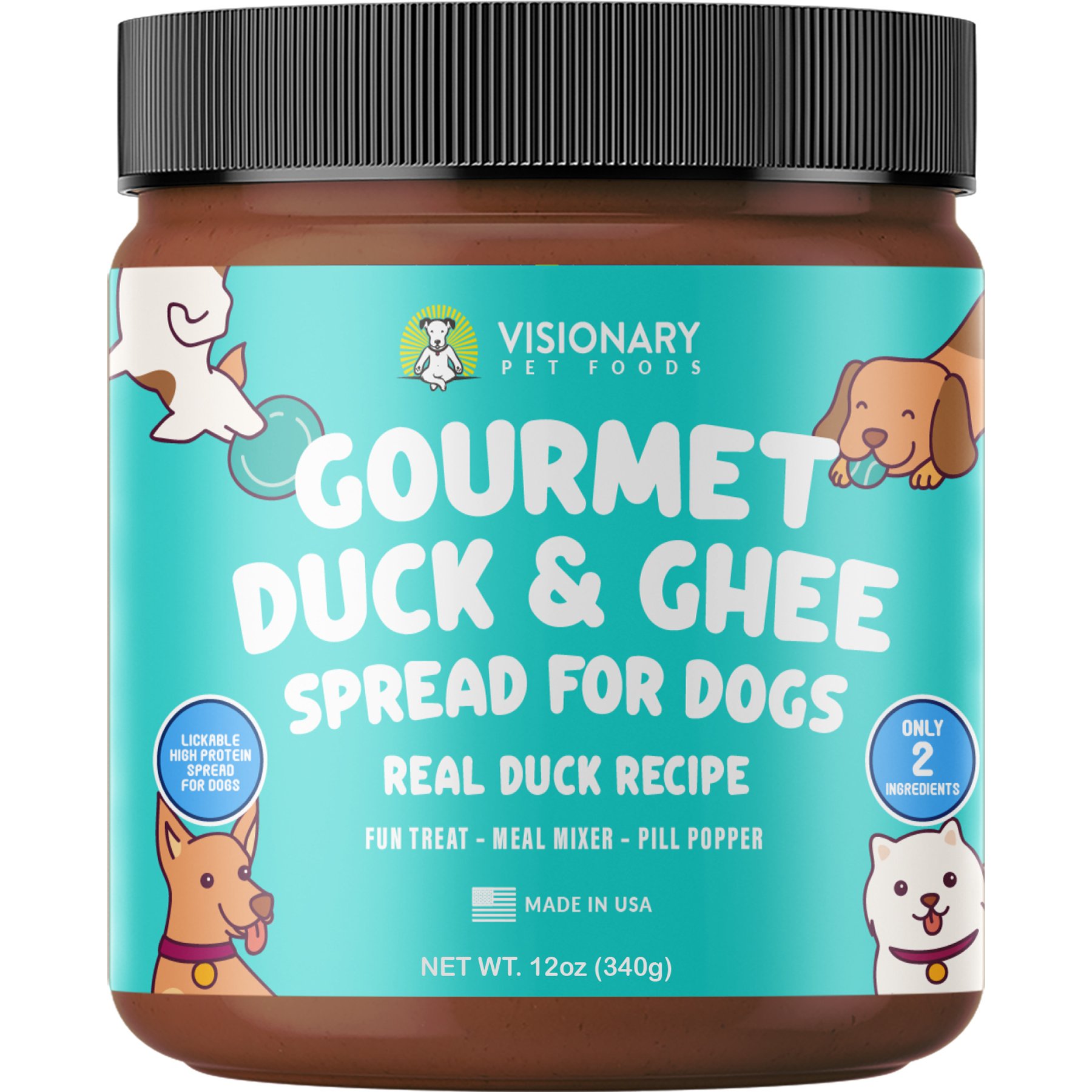 Visionary Pet Foods Duck & Ghee Meat Spread Dog Food Topper