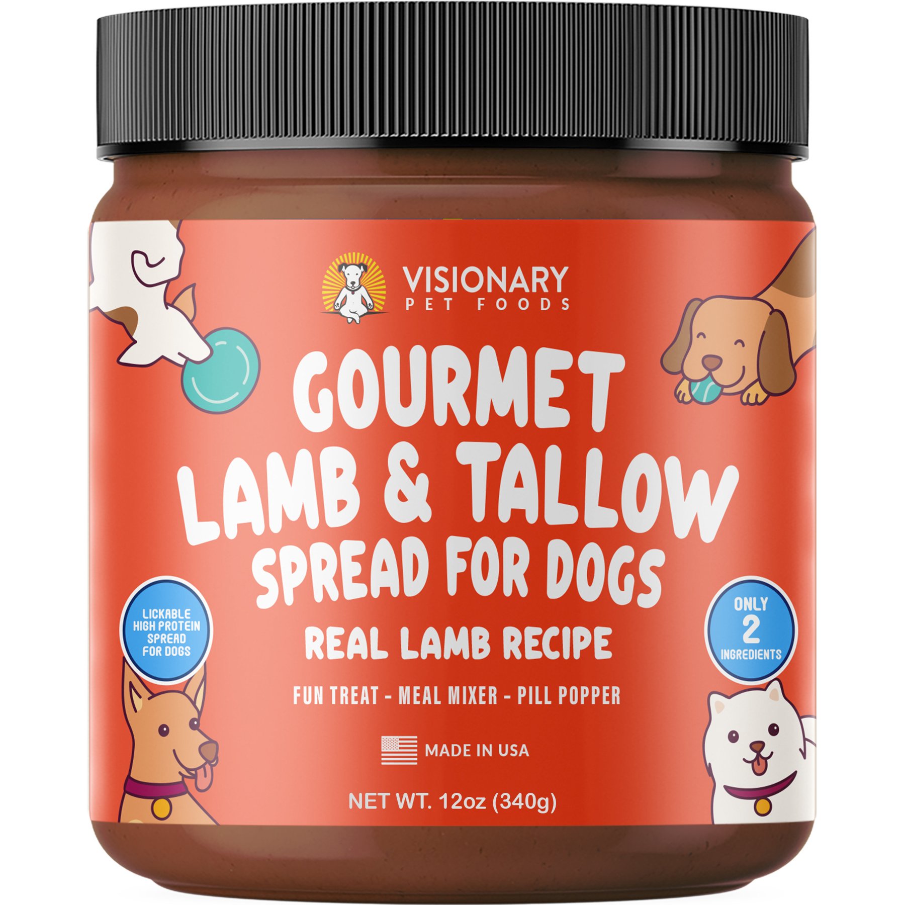 Visionary Pet Foods Lamb & Tallow Meat Spread Dog Food Topper