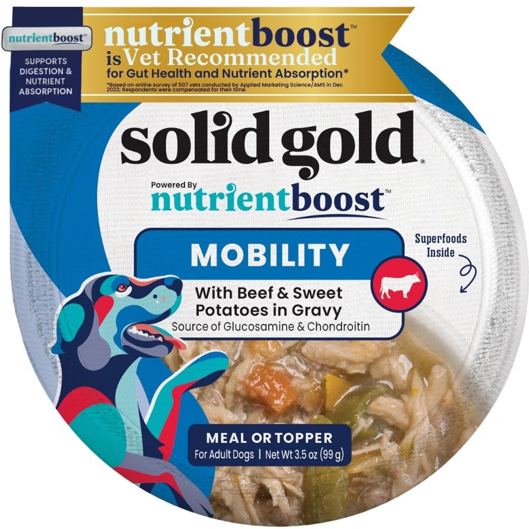 Solid Gold Mobility Support Beef & Vegetables Wet Dog Food