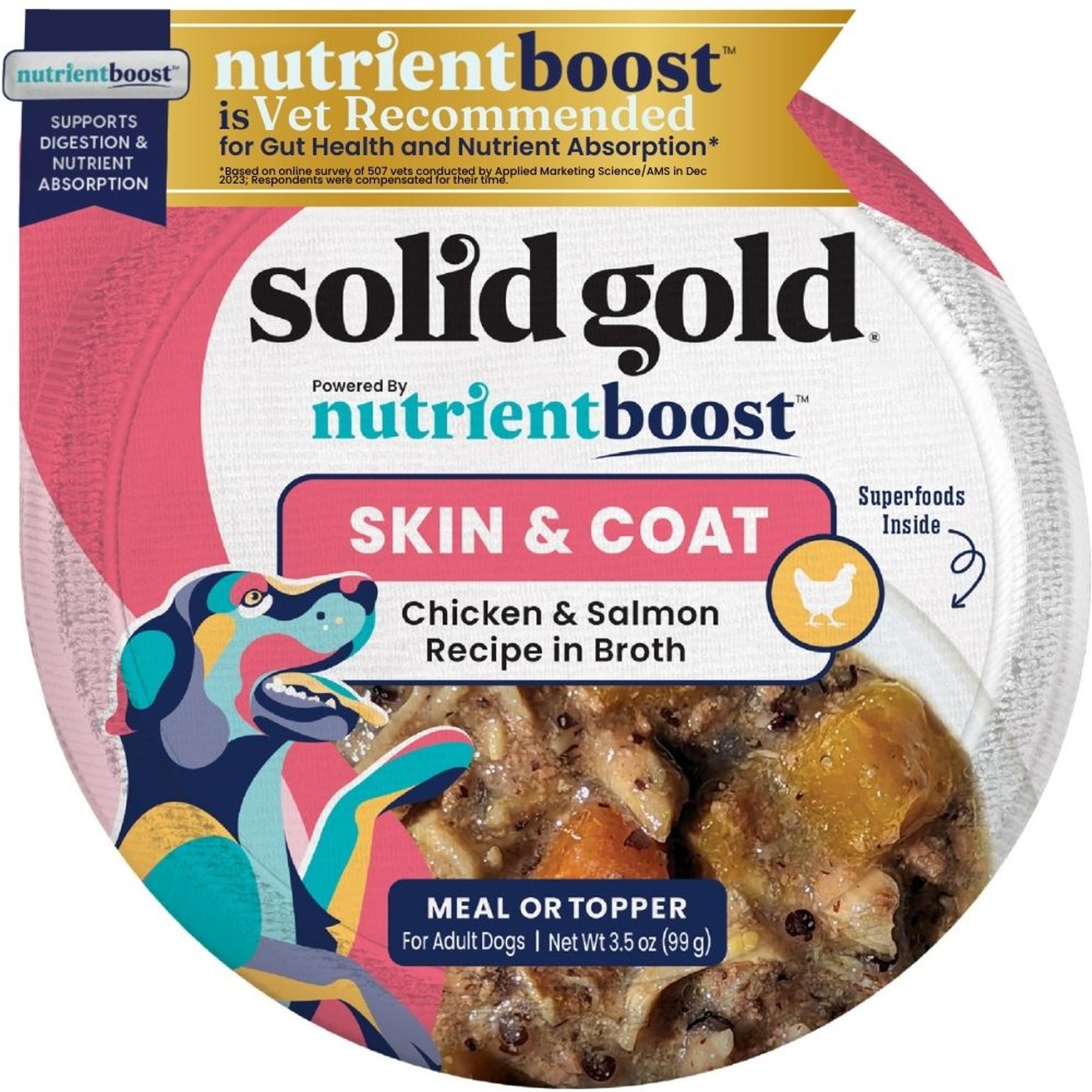Solid Gold Skin & Coat Support Chicken & Salmon Wet Dog Food