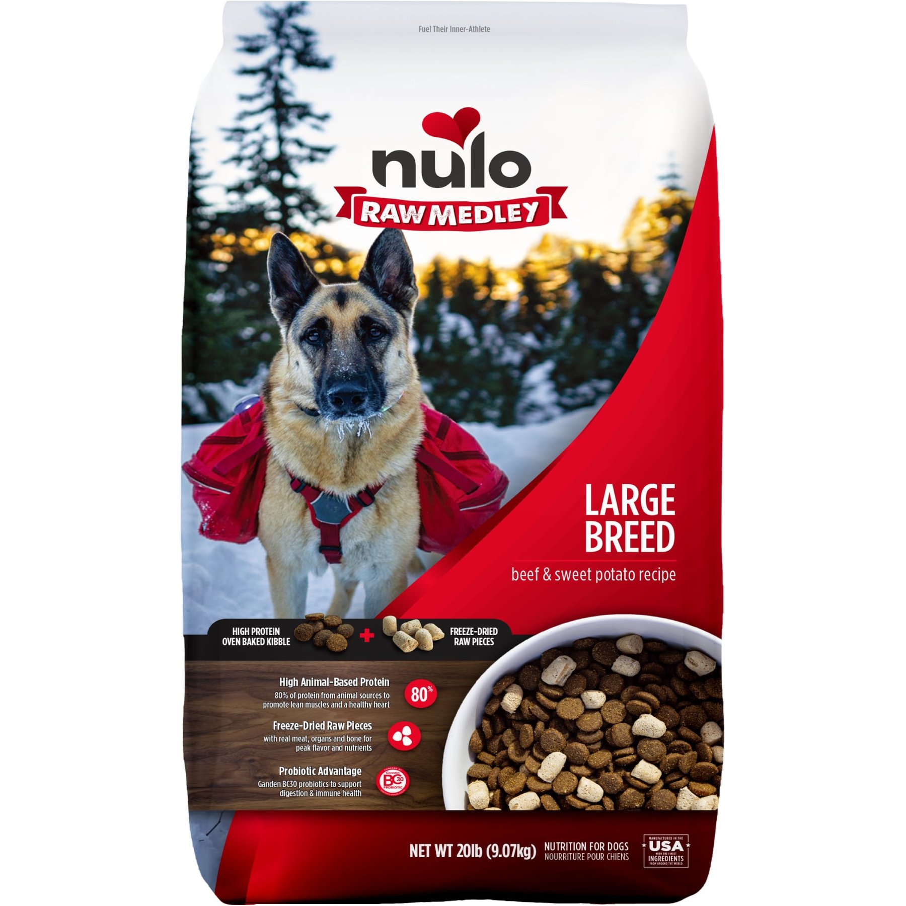 Nulo Raw Medley Beef & Sweet Potato Large Breed Adult Dry Dog Food