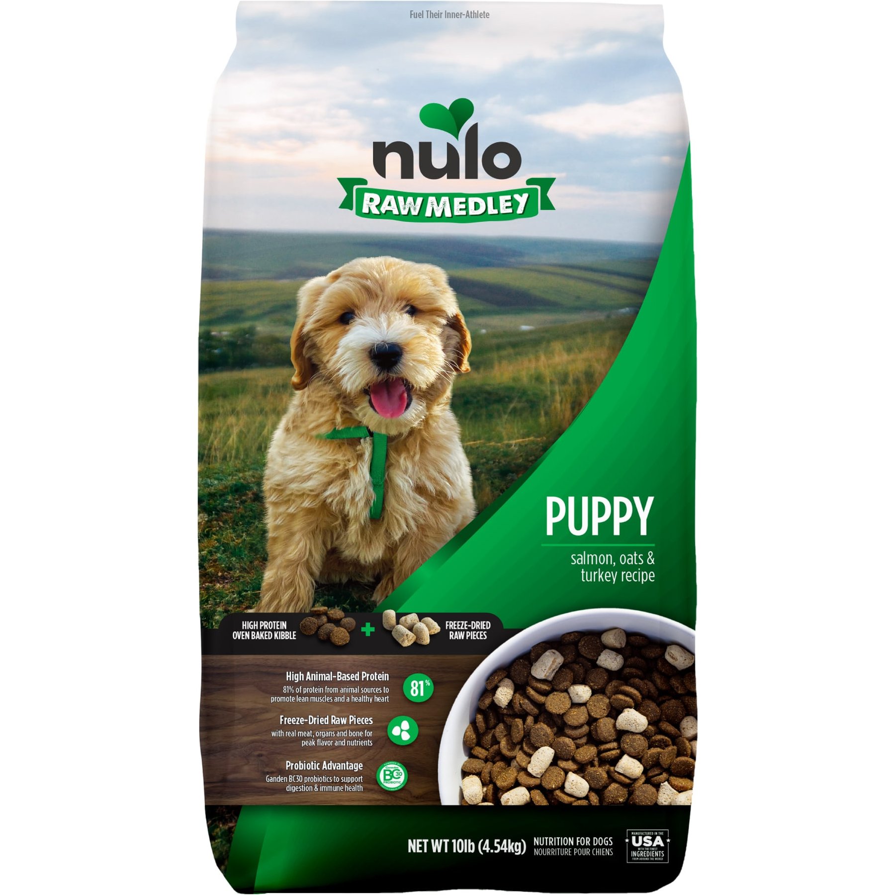 Nulo Raw Medley Salmon, Oats & Turkey Puppy Dry Dog Food