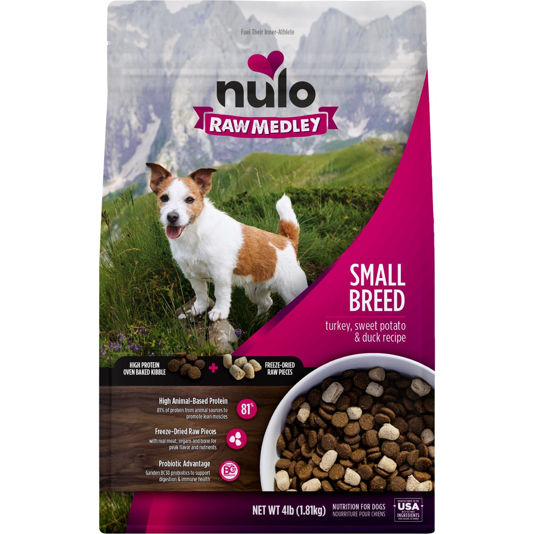 Nulo Raw Medley Turkey, Sweet Potato & Duck Small Breed Adult Dry Dog Food