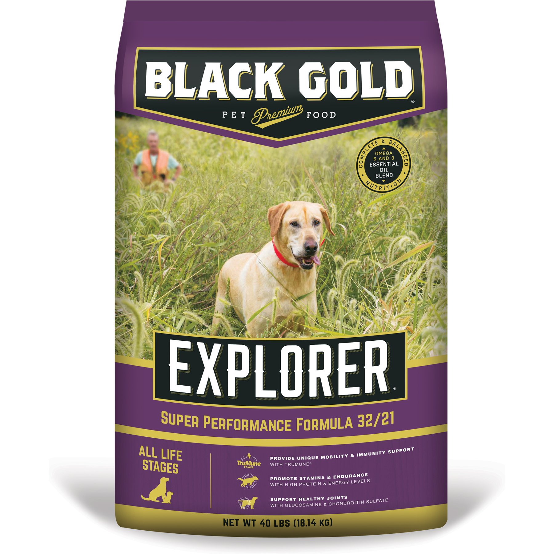 Black Gold Explorer Super Performance Formula 32/21 Dry Dog Food