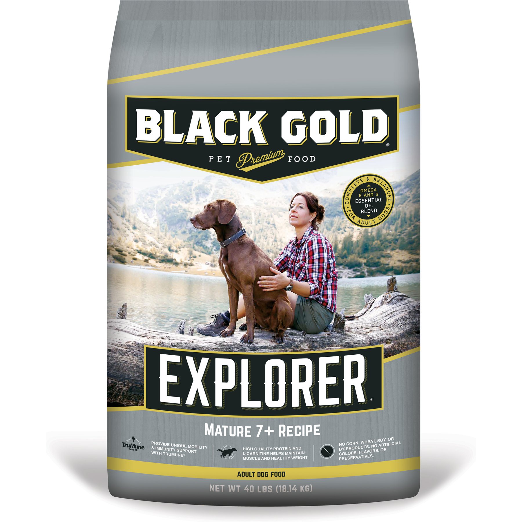 Black Gold Explorer Mature 7+ Formula Dry Dog Food