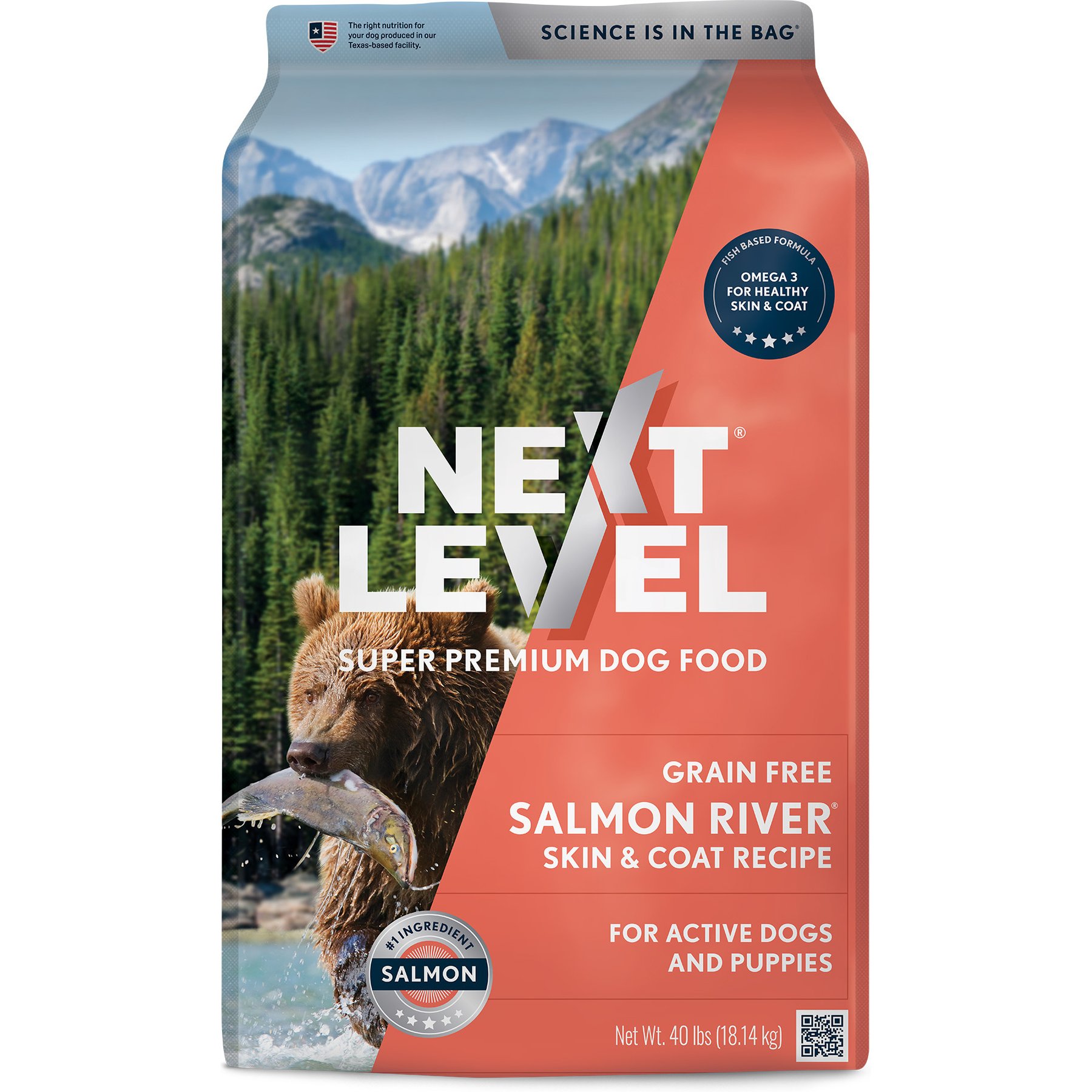 Next Level Super Premium Pet Food Salmon River Grain-Free Canine Adult Sea Food & Fish Dry Dog Food