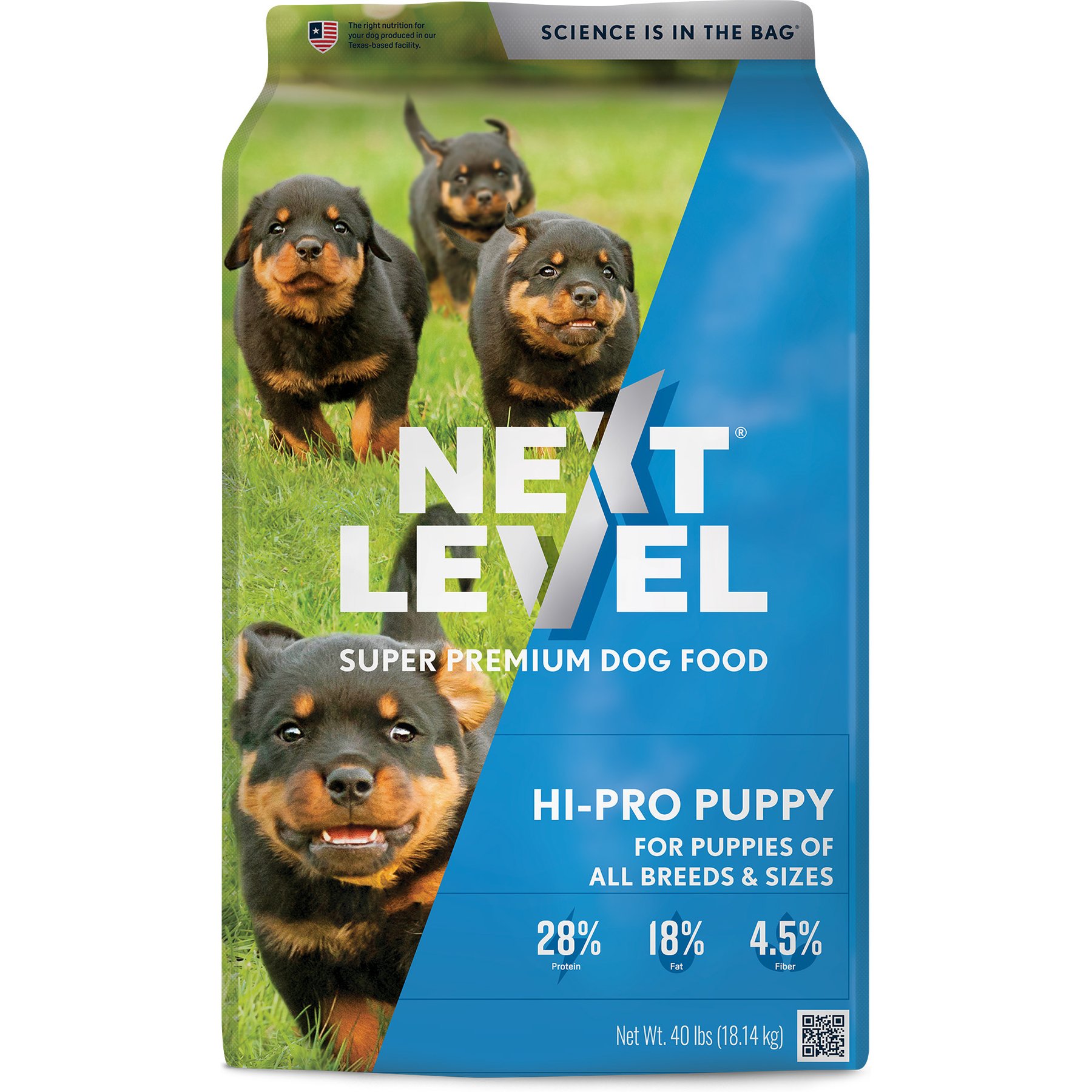 Next Level Super Premium Pet Food Hi-Pro Puppy Gluten-Free Beef Dry Dog Food