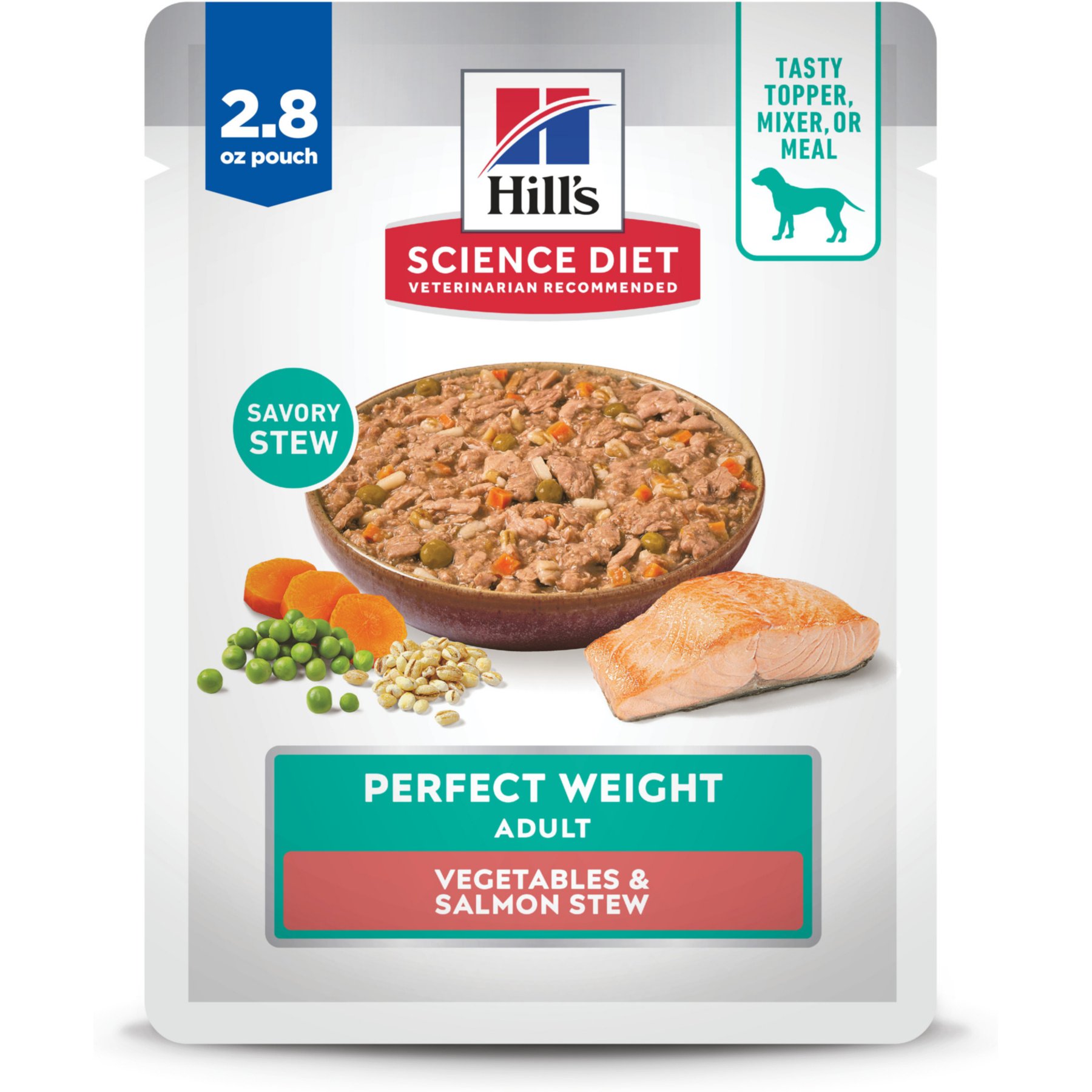 Hill's Science Diet Adult Perfect Weight Management Vegetables & Salmon Stew Wet Dog Food