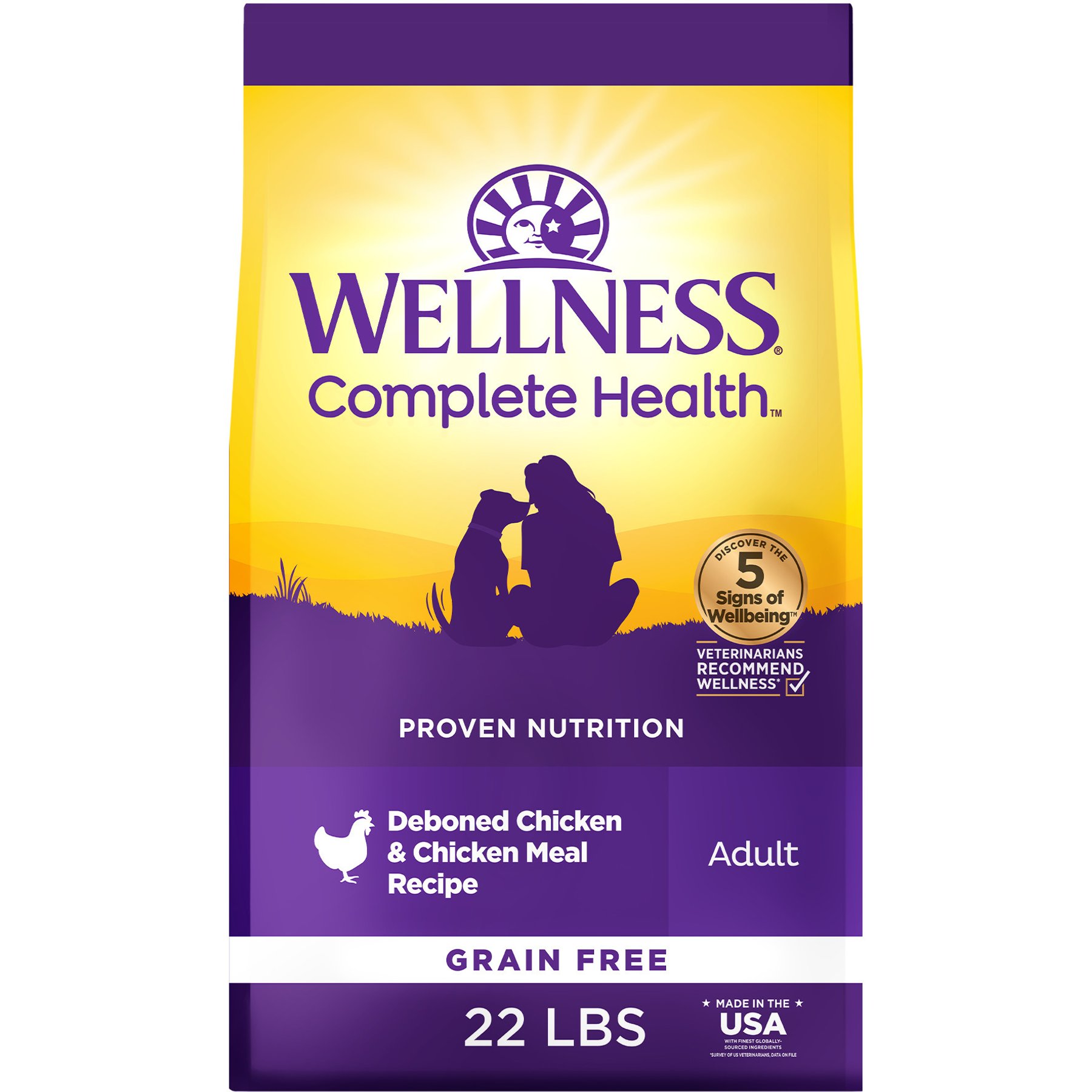 Wellness Complete Health Natural Adult Grain-Free Chicken Meal Dry Dog Food