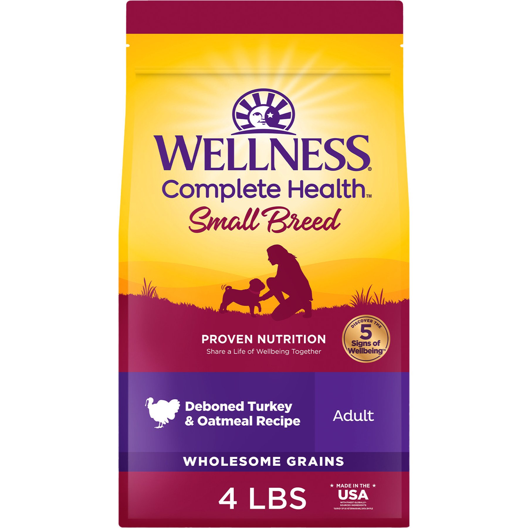 Wellness Small Breed Complete Health Adult Turkey & Oatmeal Recipe Natural Dry Dog Food