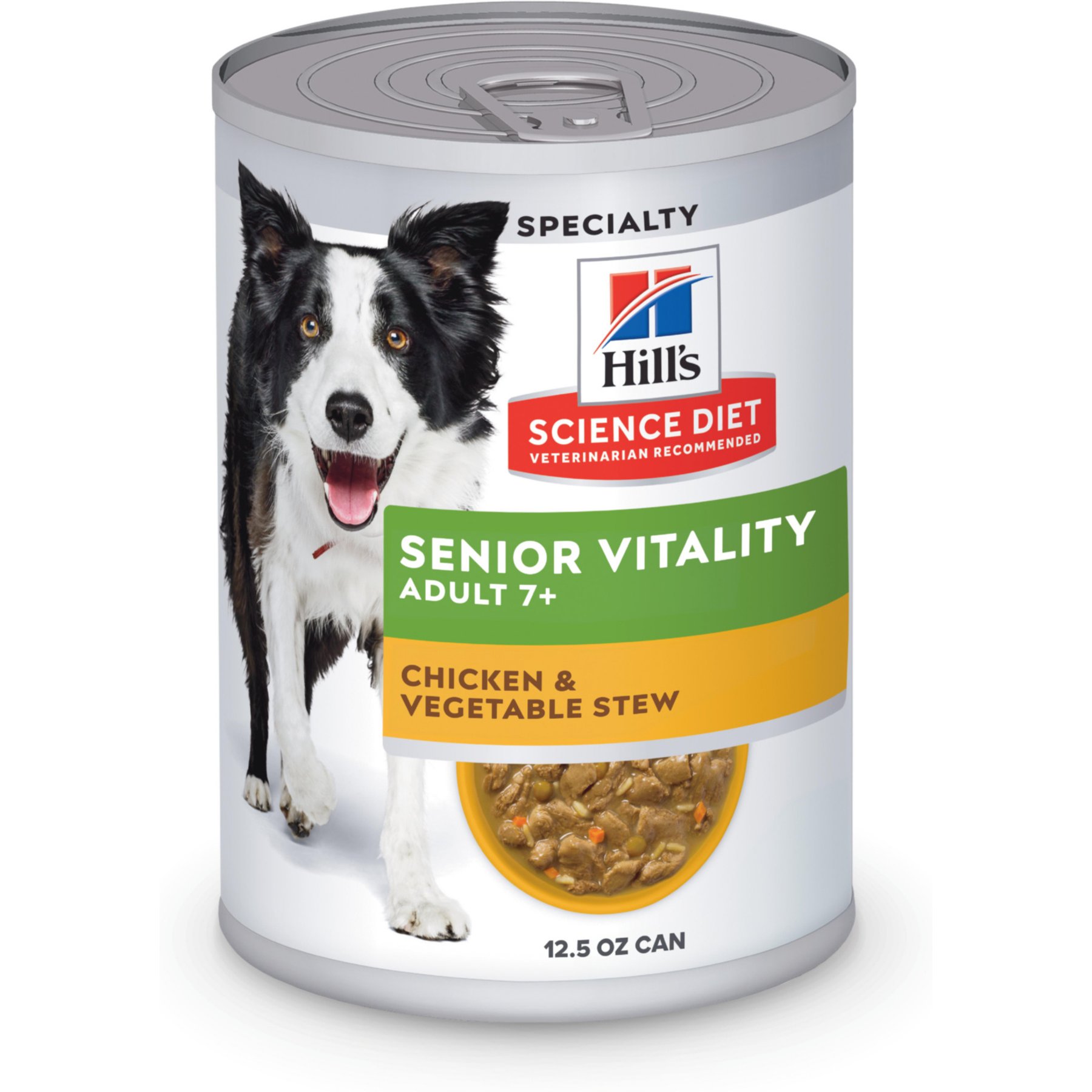 Hill's Science Diet Adult 7+ Senior Vitality Chicken & Vegetable Stew Wet Dog Food