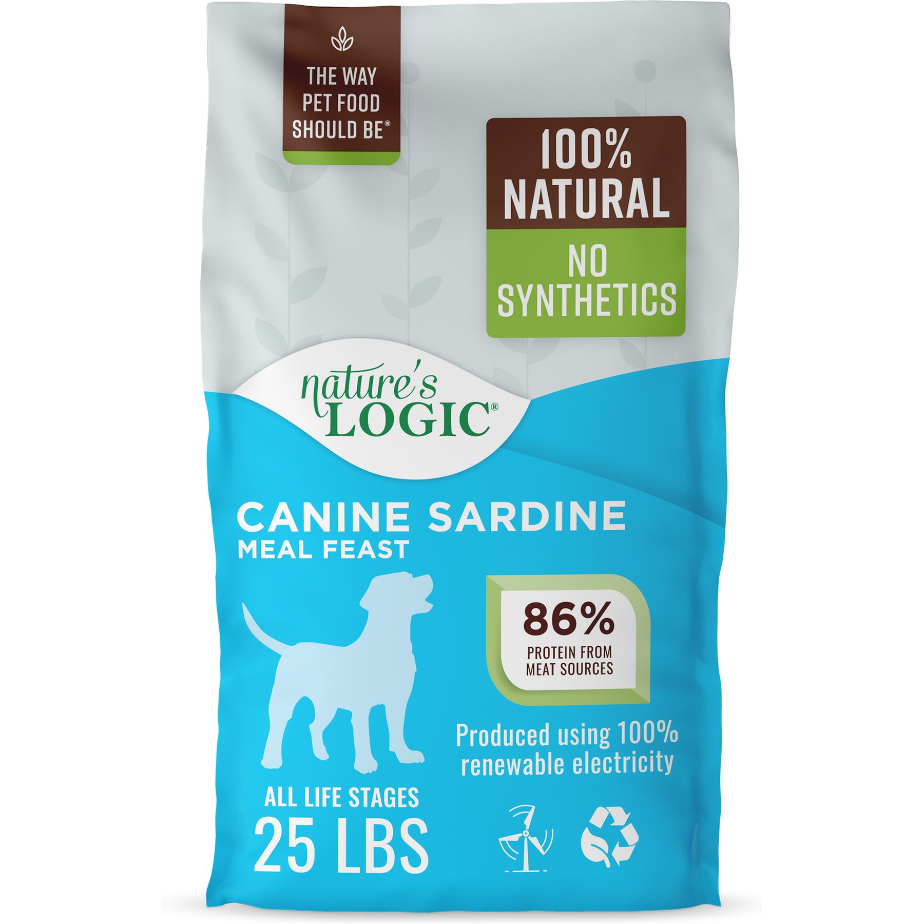 Nature's Logic 100% Natural Canine Sardine Meal Feast All Life Stages Dry Dog Food