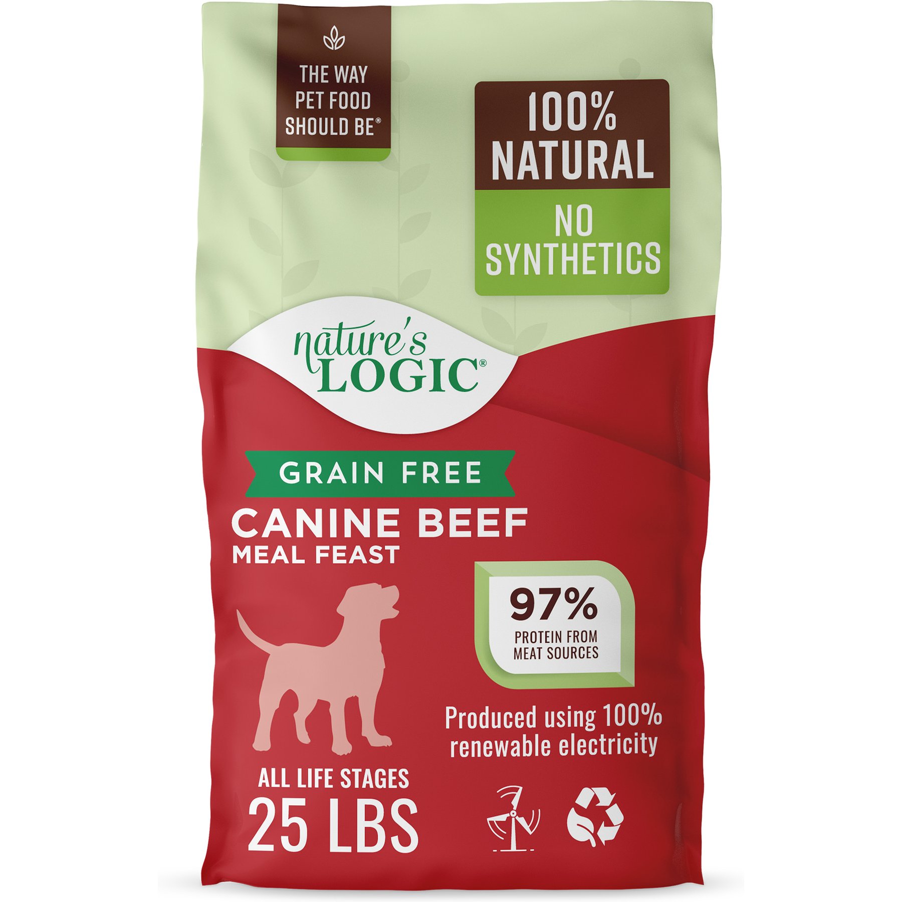 Nature's Logic 100% Natural Canine Beef Meal Feast All Life Stages Grain-Free Dry Dog Food