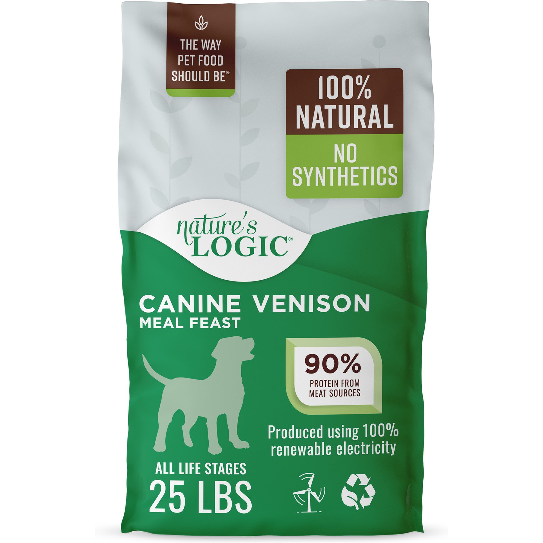 Nature's Logic 100% Natural Canine Venison Meal Feast All Life Stages Dry Dog Food