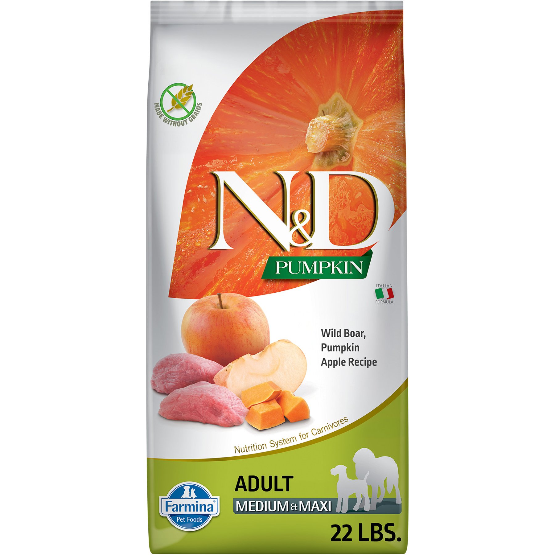 Farmina N&D Pupmkin Canine Adult Boar & Apple Dry Dog Food