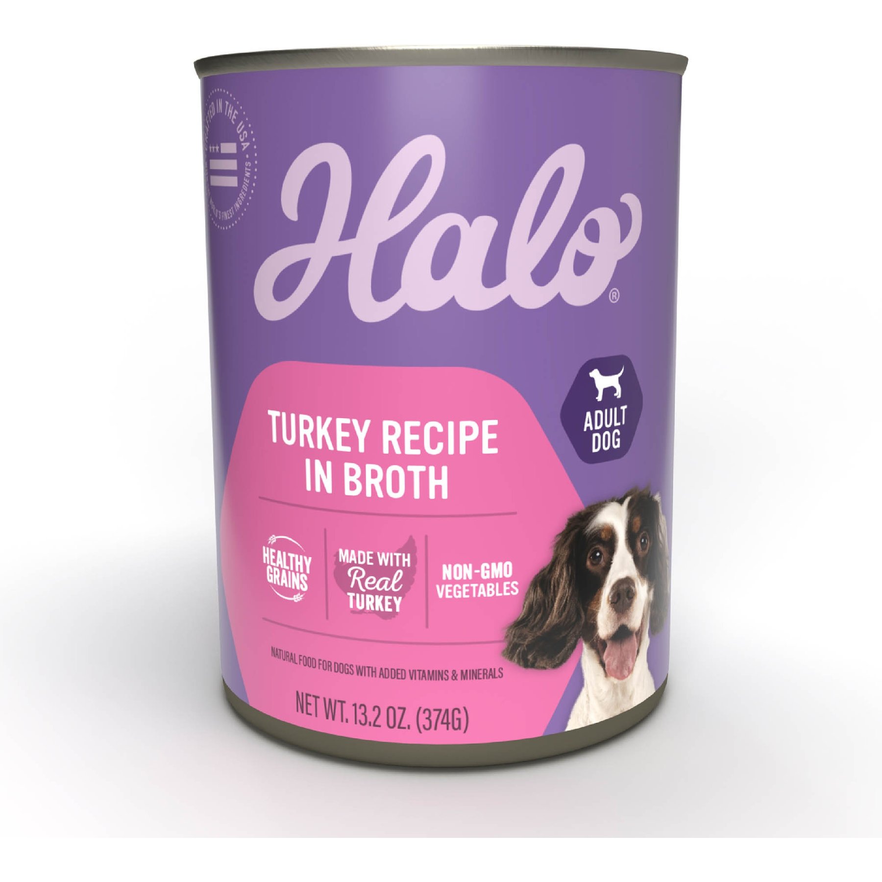 Halo Holistic Turkey Recipe in Broth Adult Canned Dog Food