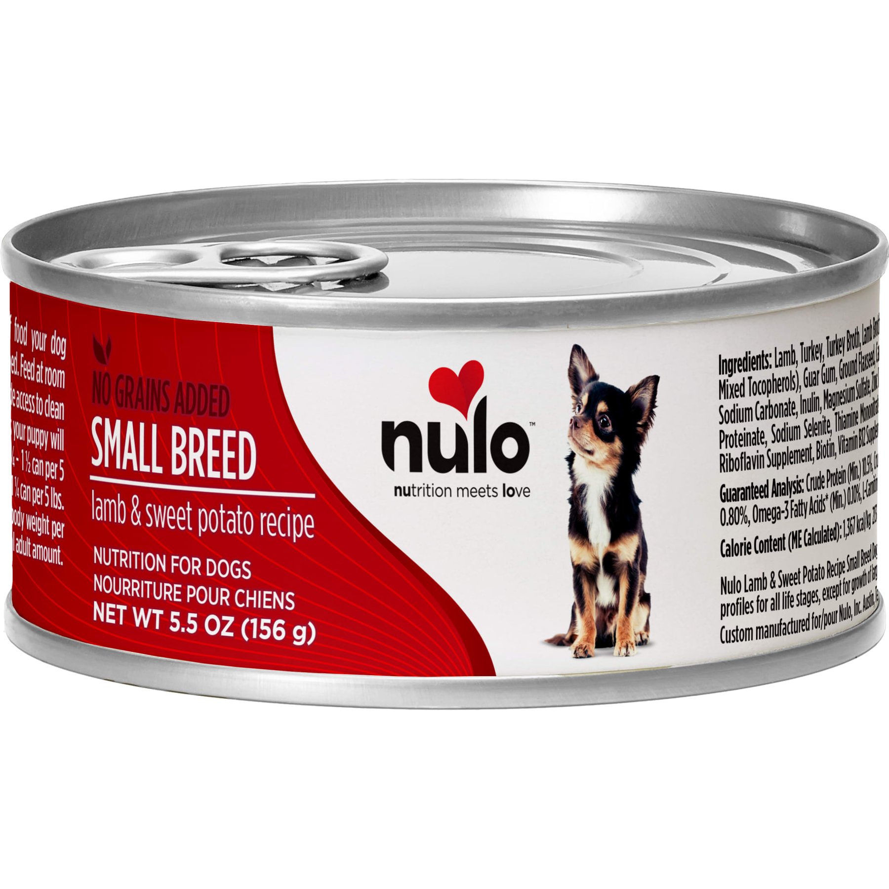 Nulo Small Breed Adult Grain-Free Lamb & Sweet Potato Recipe Wet Pate Canned Dog Food