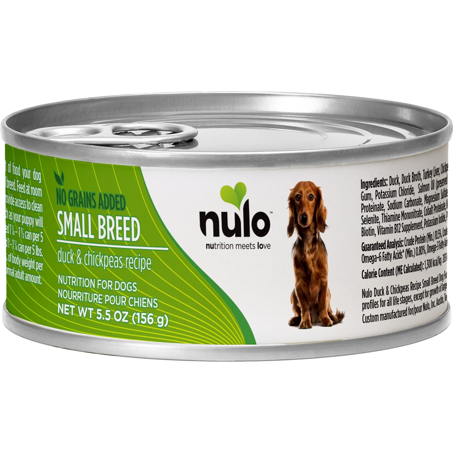 Nulo Small Breed Adult Grain-Free Duck Recipe Wet Pate Canned Dog Food