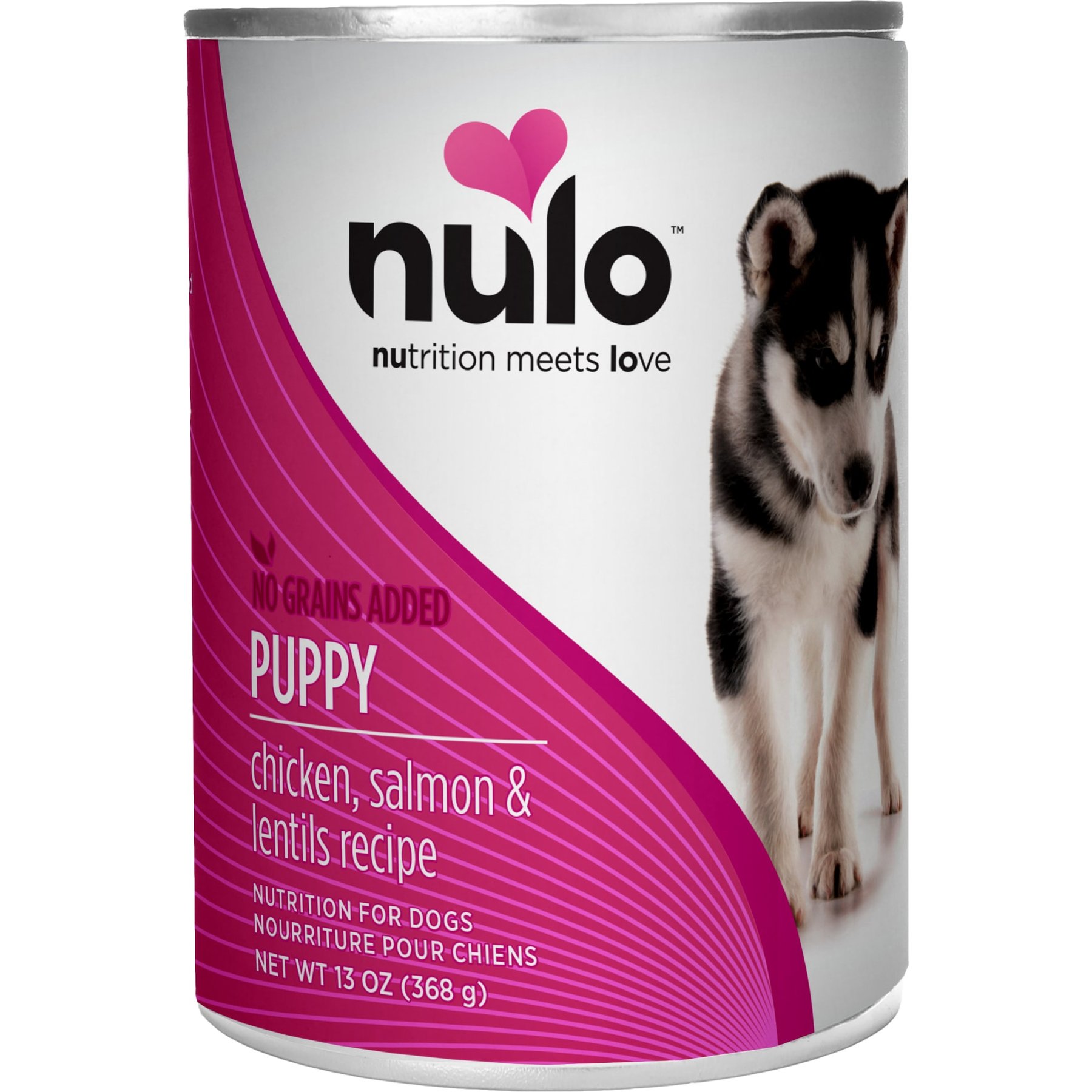 Nulo Puppy Grain-Free Chicken, Salmon, & Lentils Recipe Wet Pate Canned Dog Food