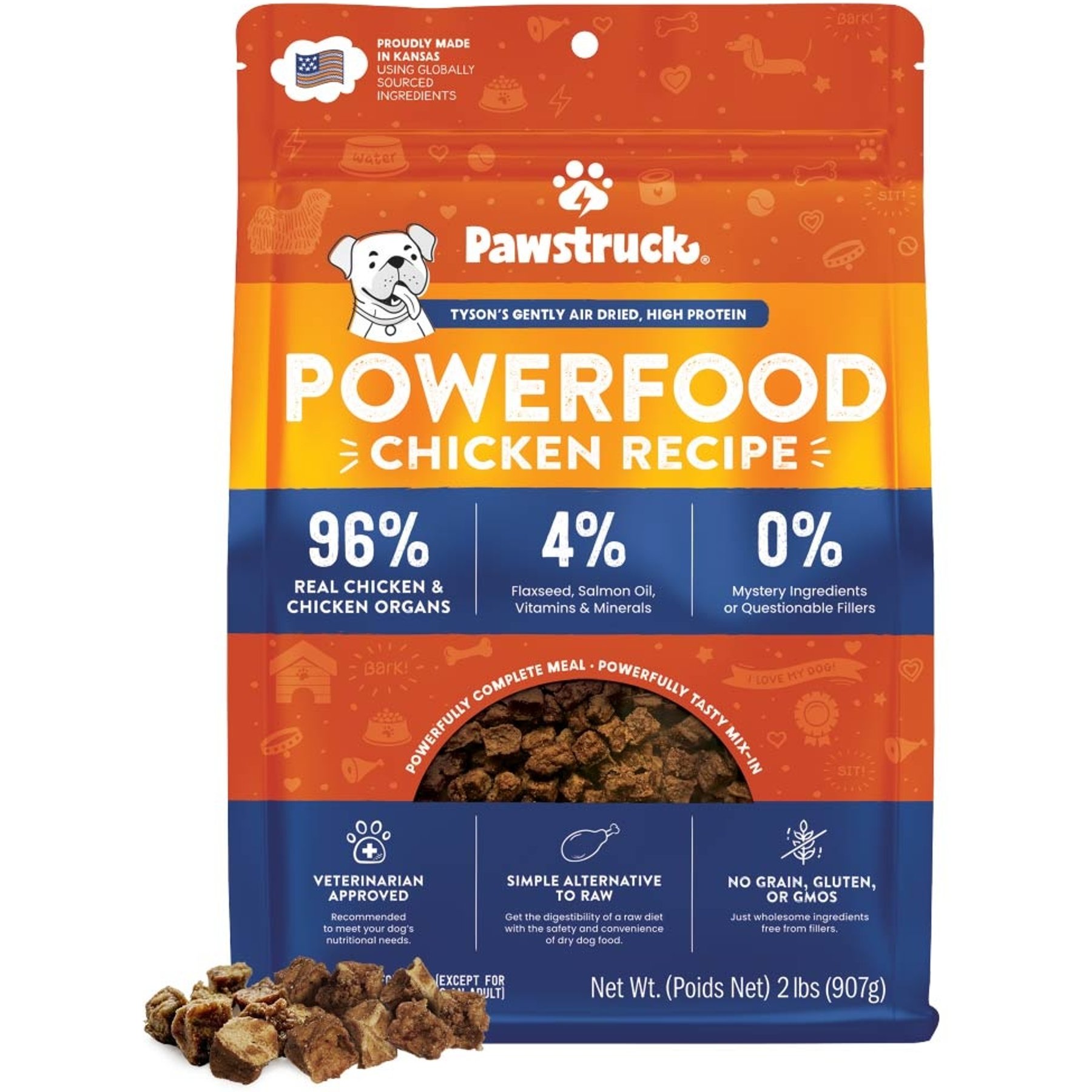 Pawstruck Chicken High Protein Grain-Free Air-Dried Dog Food