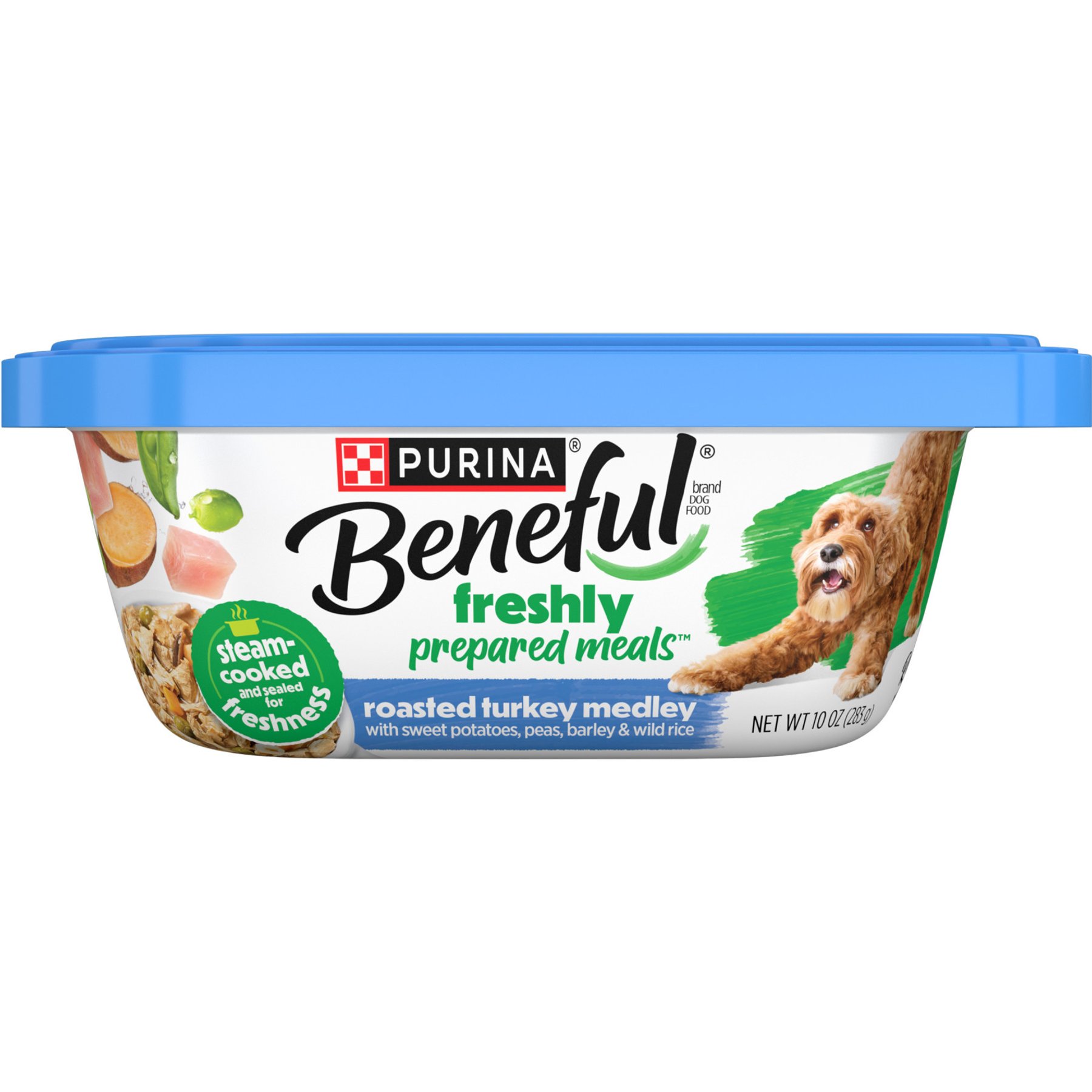 Purina Beneful Freshly Prepared Meals Roasted Turkey Medley with Wild Rice, Peas & Barley Wet Dog Food
