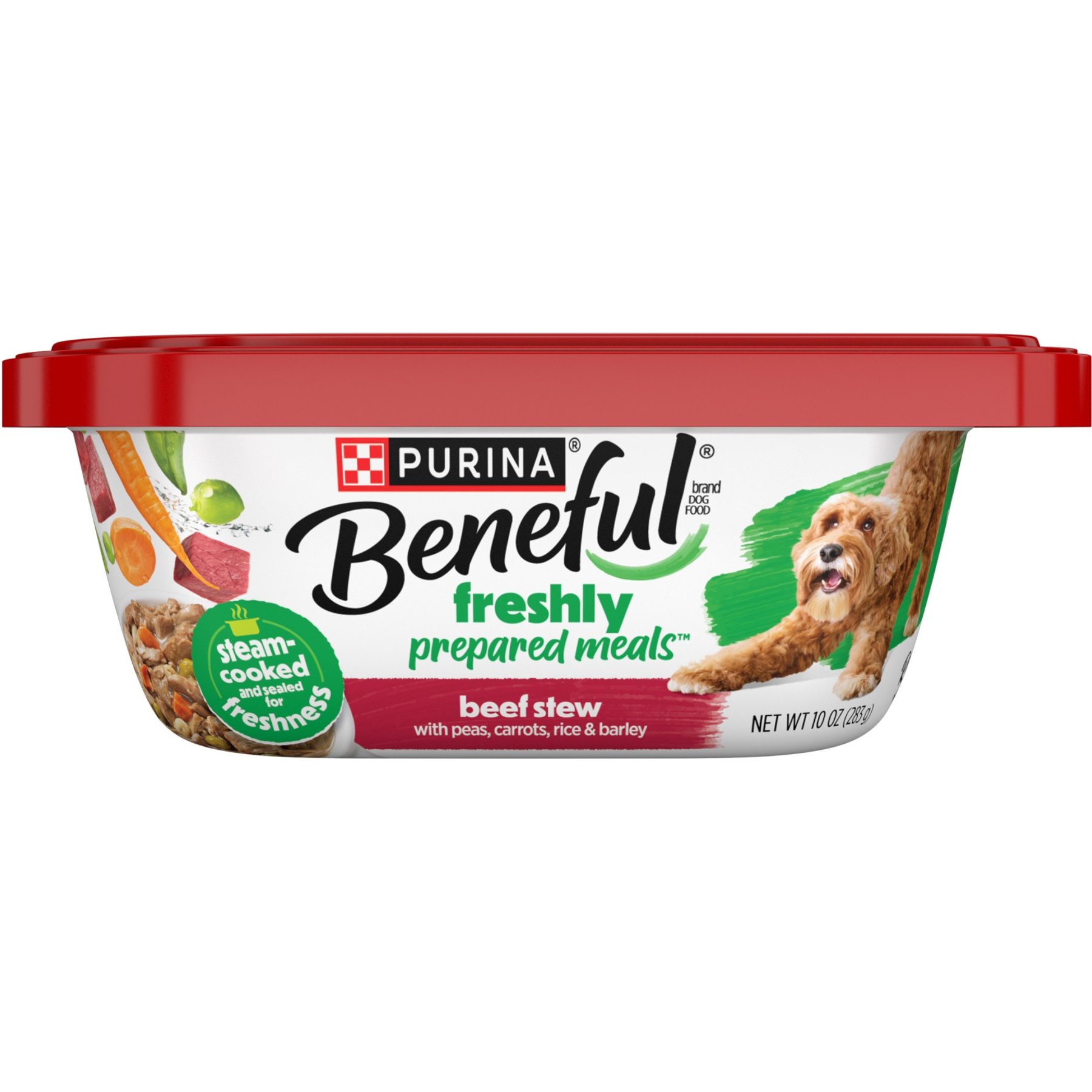 Purina Beneful Freshly Prepared Meals Beef Stew with Peas, Carrots, Rice & Barley Wet Dog Food